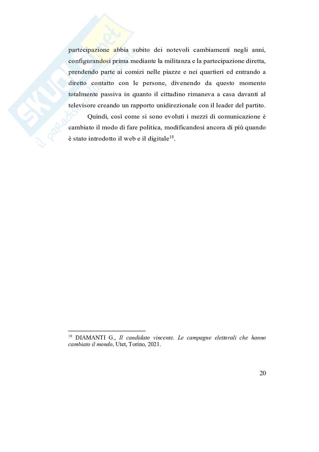 L'evoluzione della percezione politica del cittadino Pag. 21