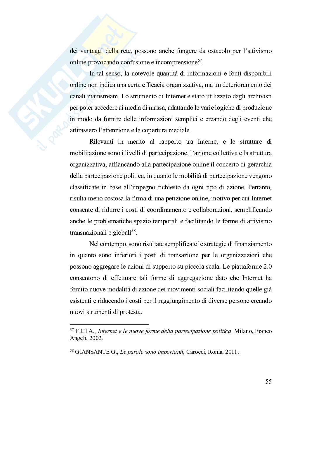 L'evoluzione della percezione politica del cittadino Pag. 56
