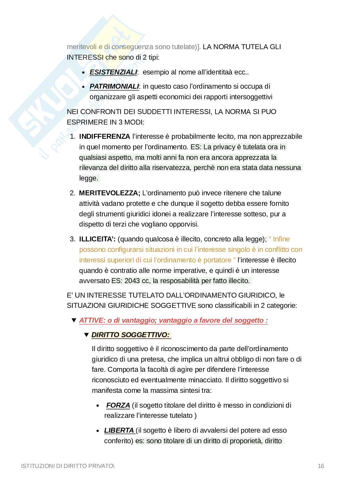 Riassunto esame Diritto privato, Prof. Frezza Giampaolo, libro consigliato Manuale di diritto privato, Francesco Gazzoni Pag. 16