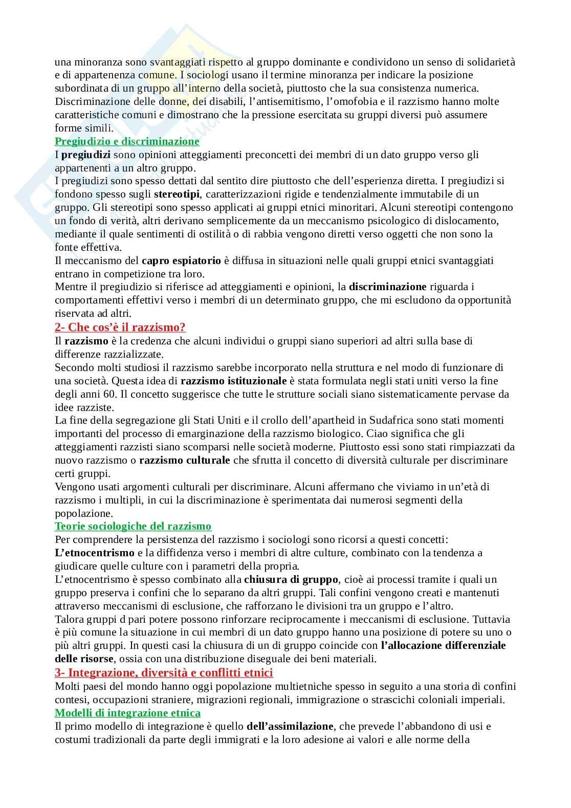 Riassunto esame sociologia, prof. Maccarini, libro consigliato "Fondamenti di sociologia", Giddens e Sutton Pag. 26