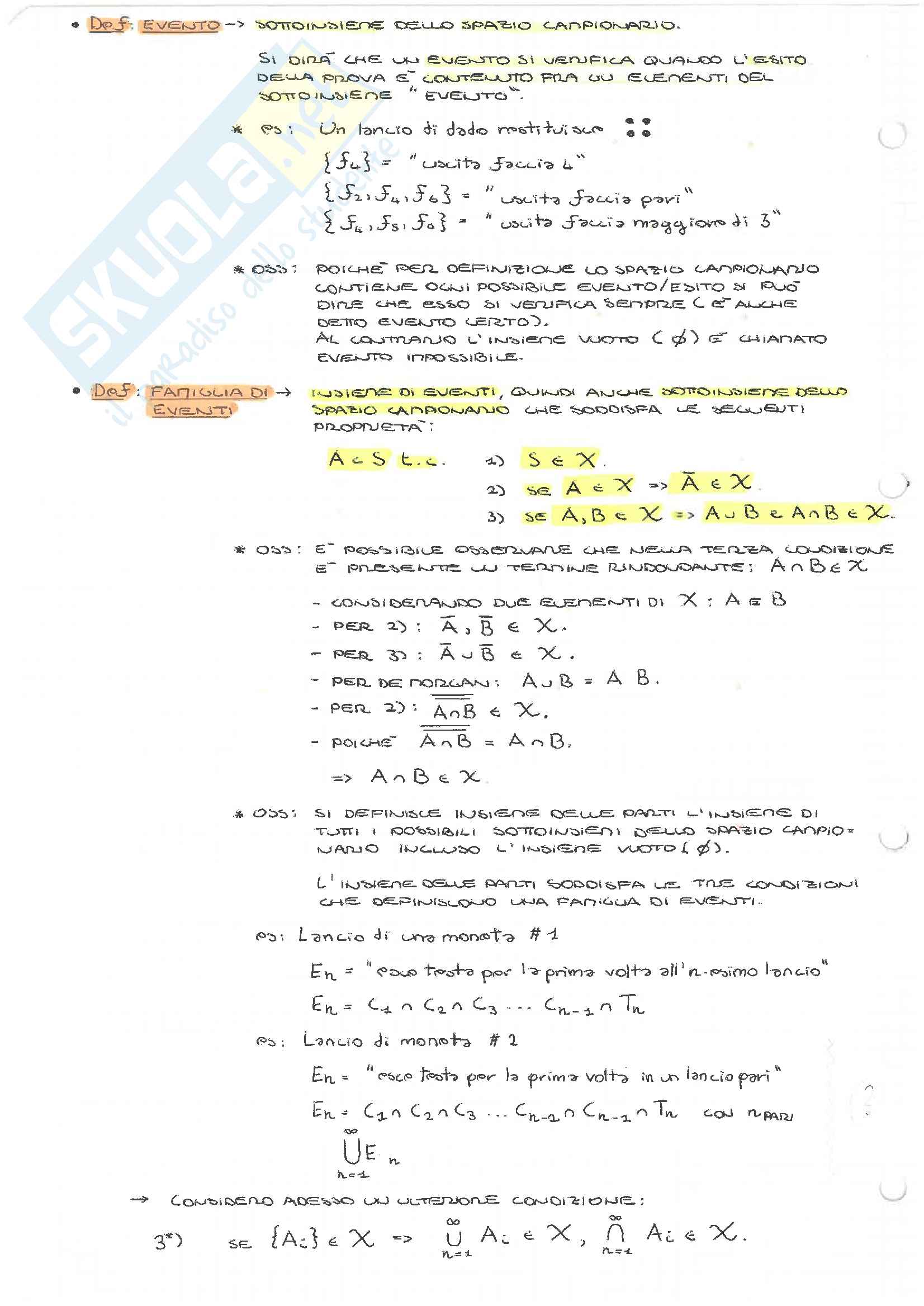 Appunti Matematica Applicata Pag. 2