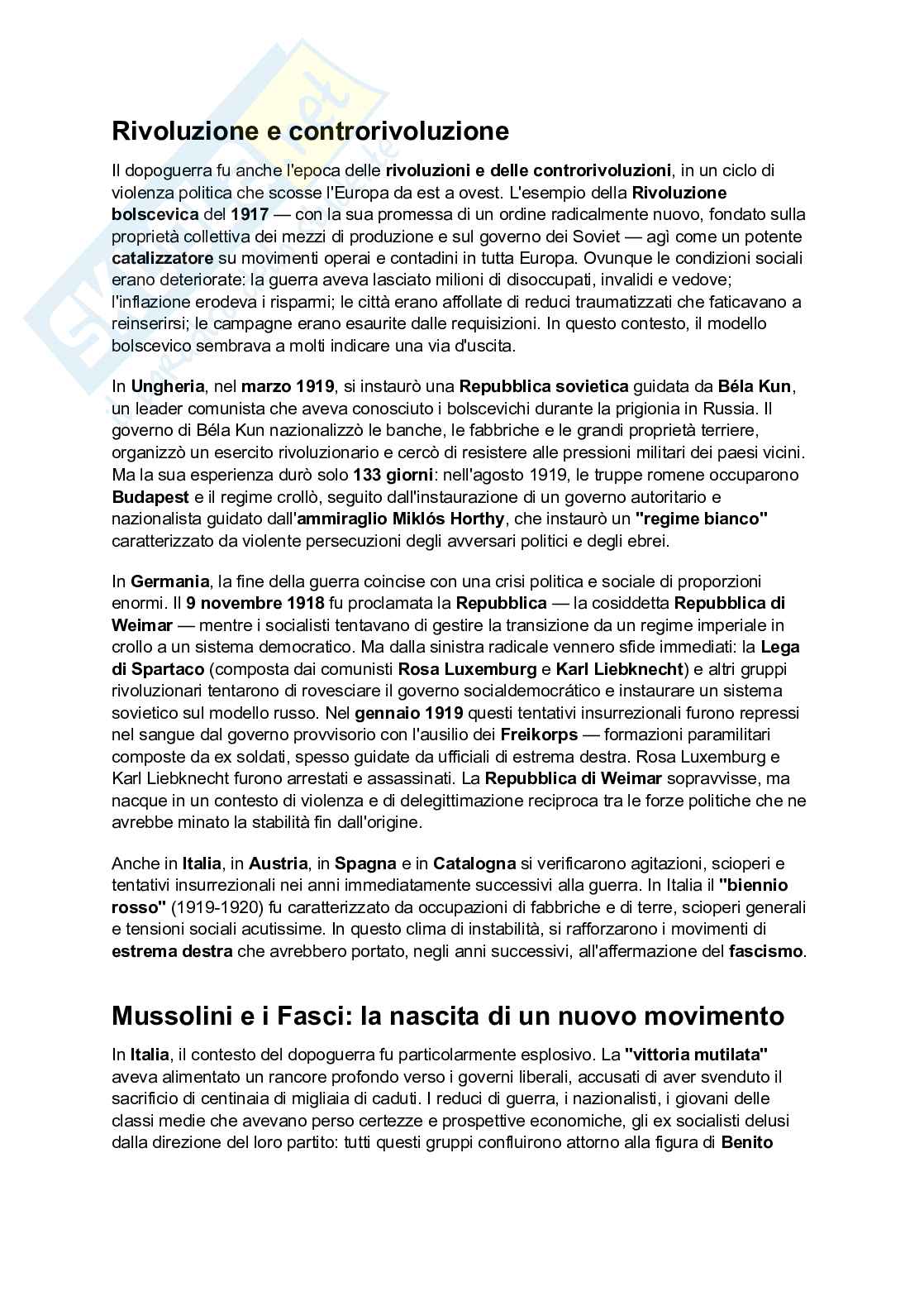 Riassunto esame Storia contemporanea, Prof. Cegna Annalisa, libro consigliato L’Europa del Novecento. Una storia, Carocci, Roma, 2022 (pag 47-108,125-202,253-370), Bartolini, Bonomo, Gagliardi Pag. 16