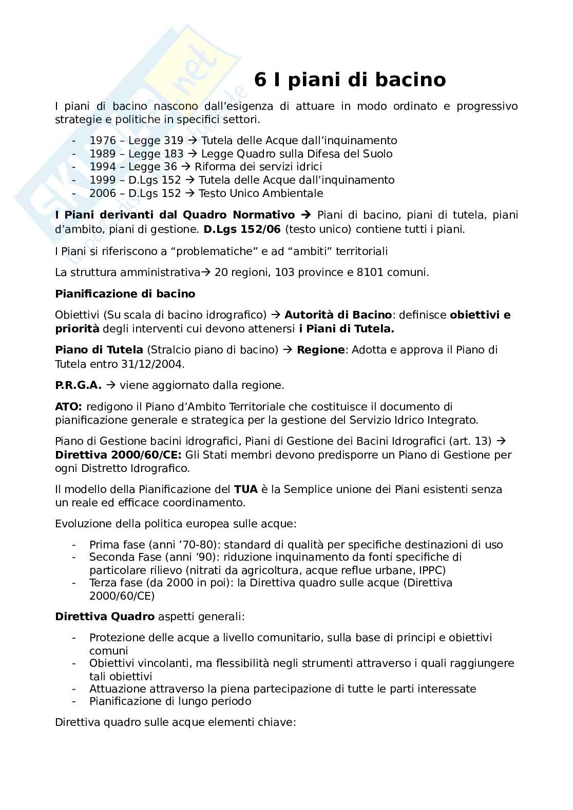 Piani di bacino  Pag. 1