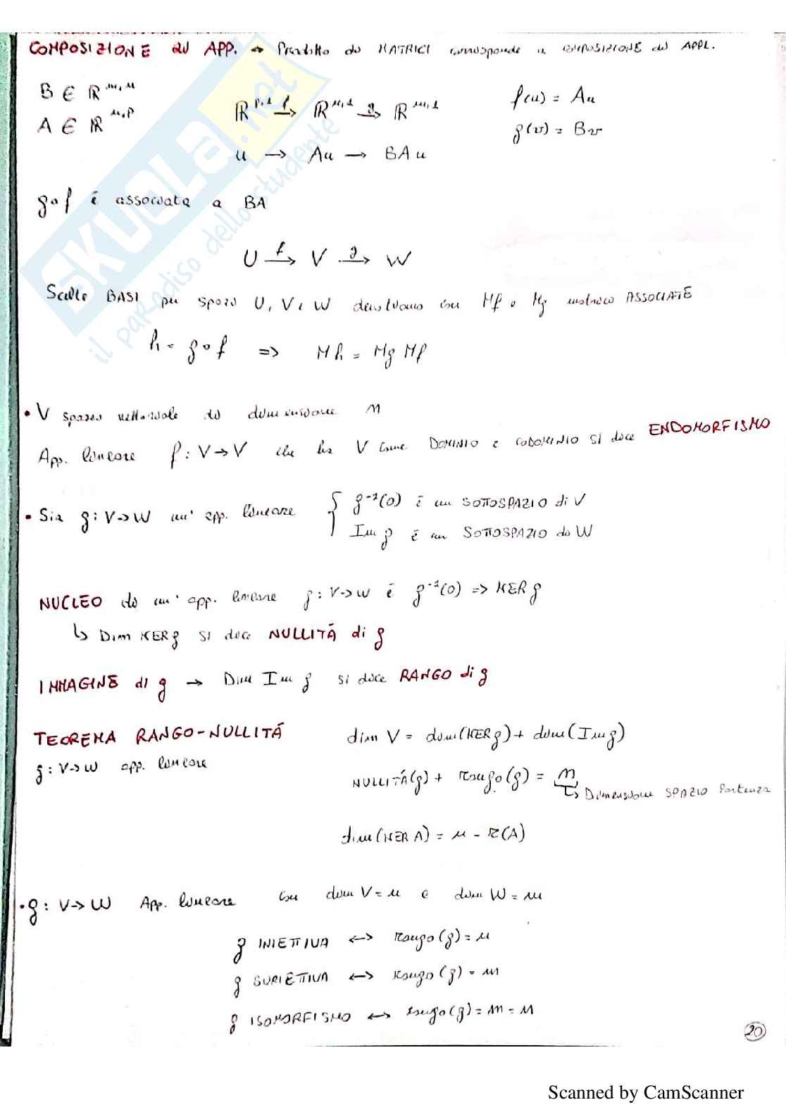 Algebra lineare e geometria - appunti Pag. 21