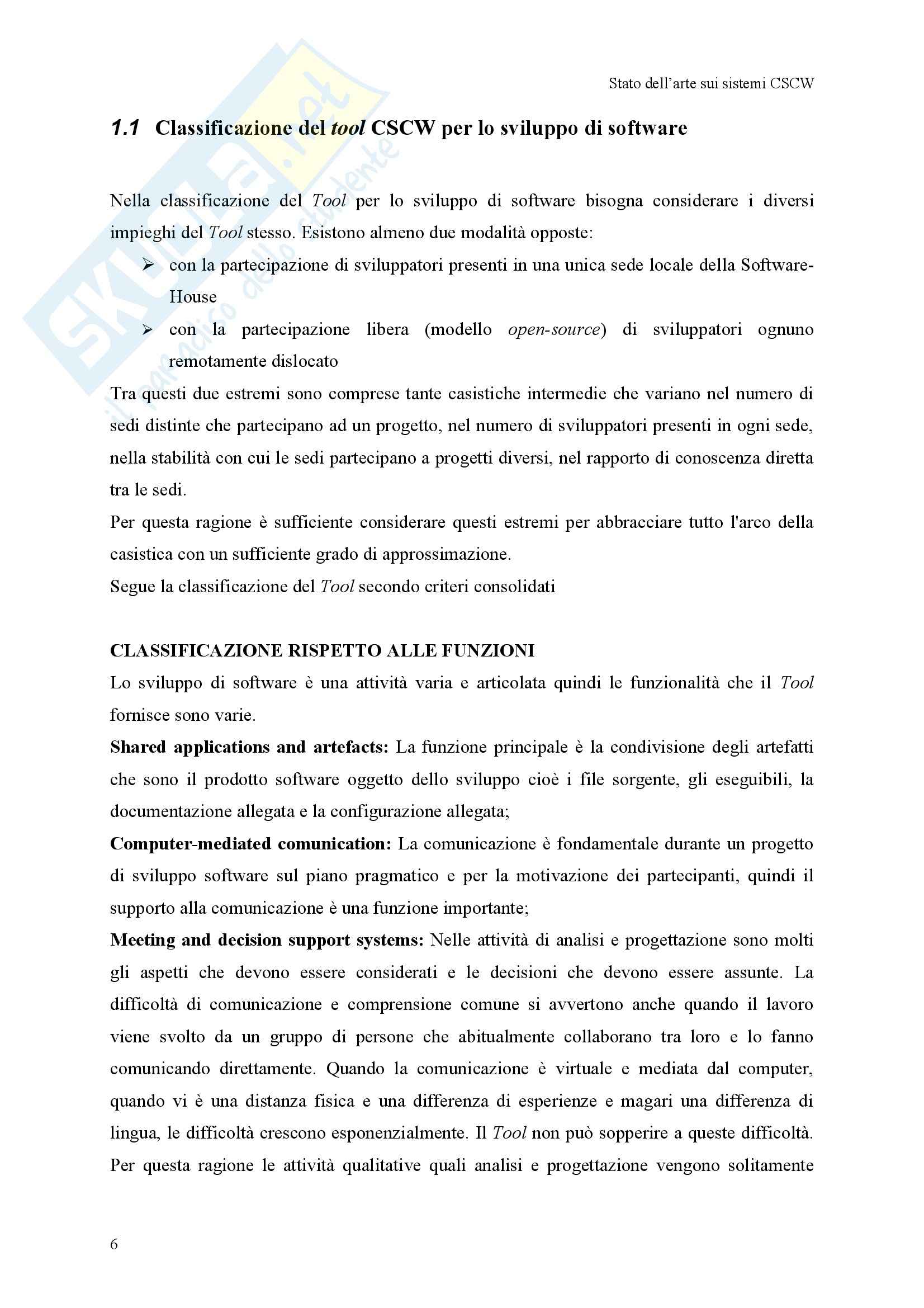 Studio e sviluppo di un sistema CSCW per una azienda di consulenza multimediale Pag. 6