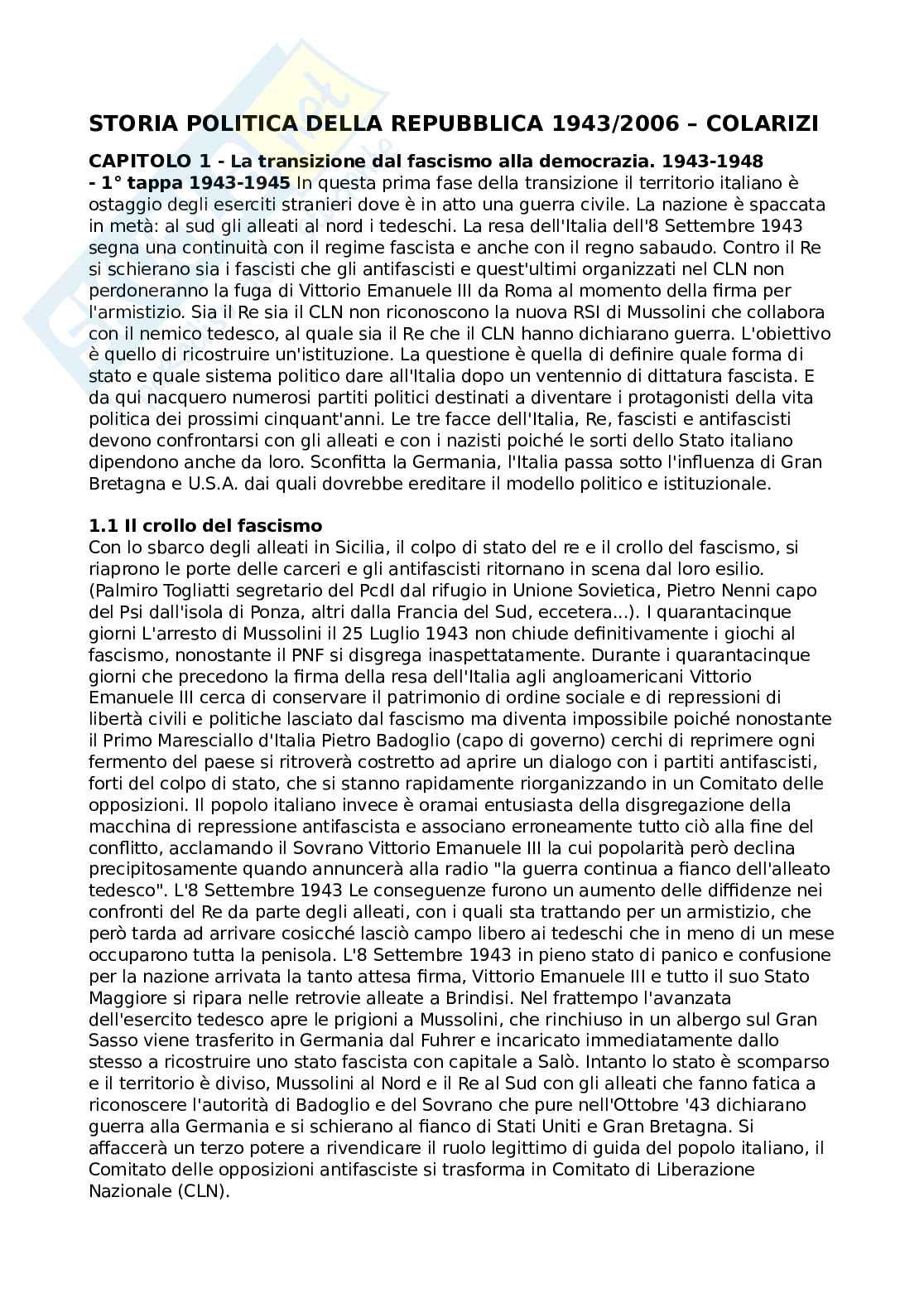 Appunti prima parte Storia contemporanea  Pag. 1