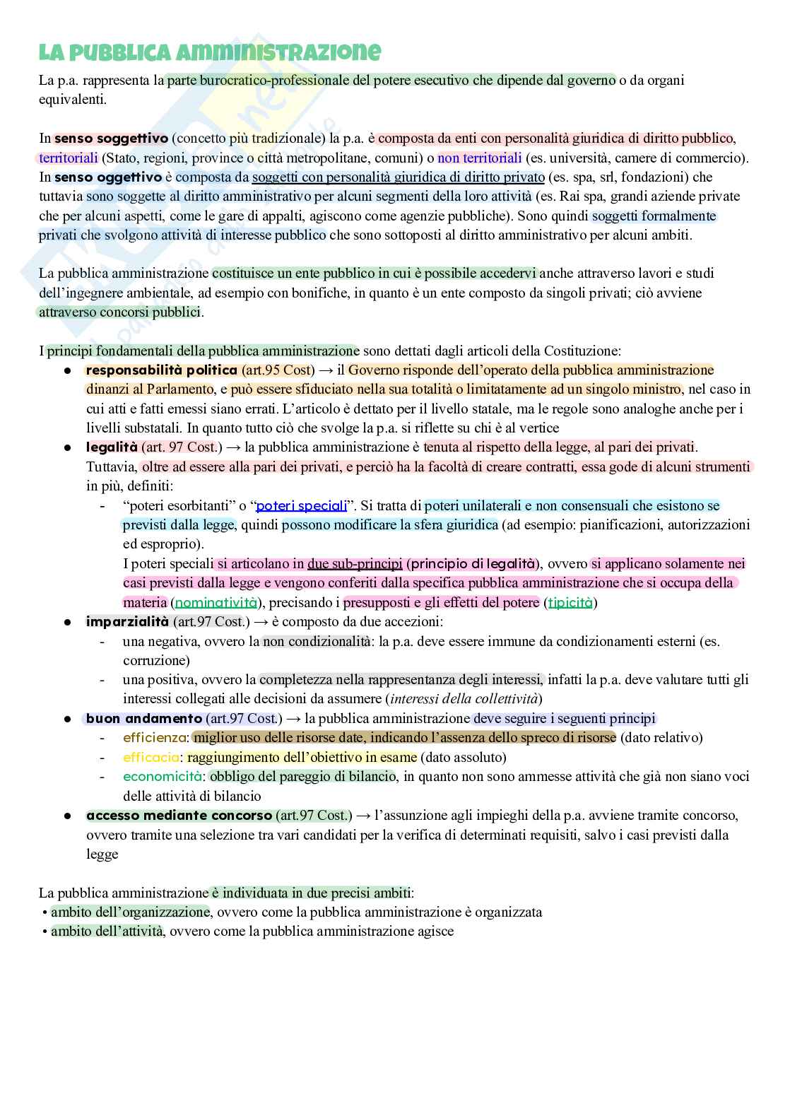Elementi di diritto dell’ambiente Pag. 1