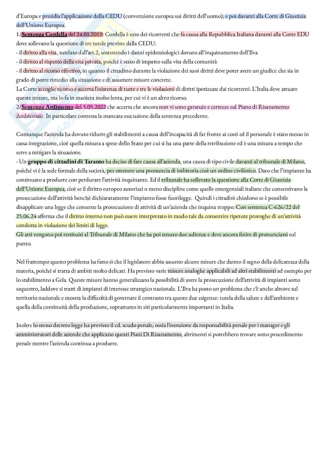 Elementi di diritto dell’ambiente Pag. 16