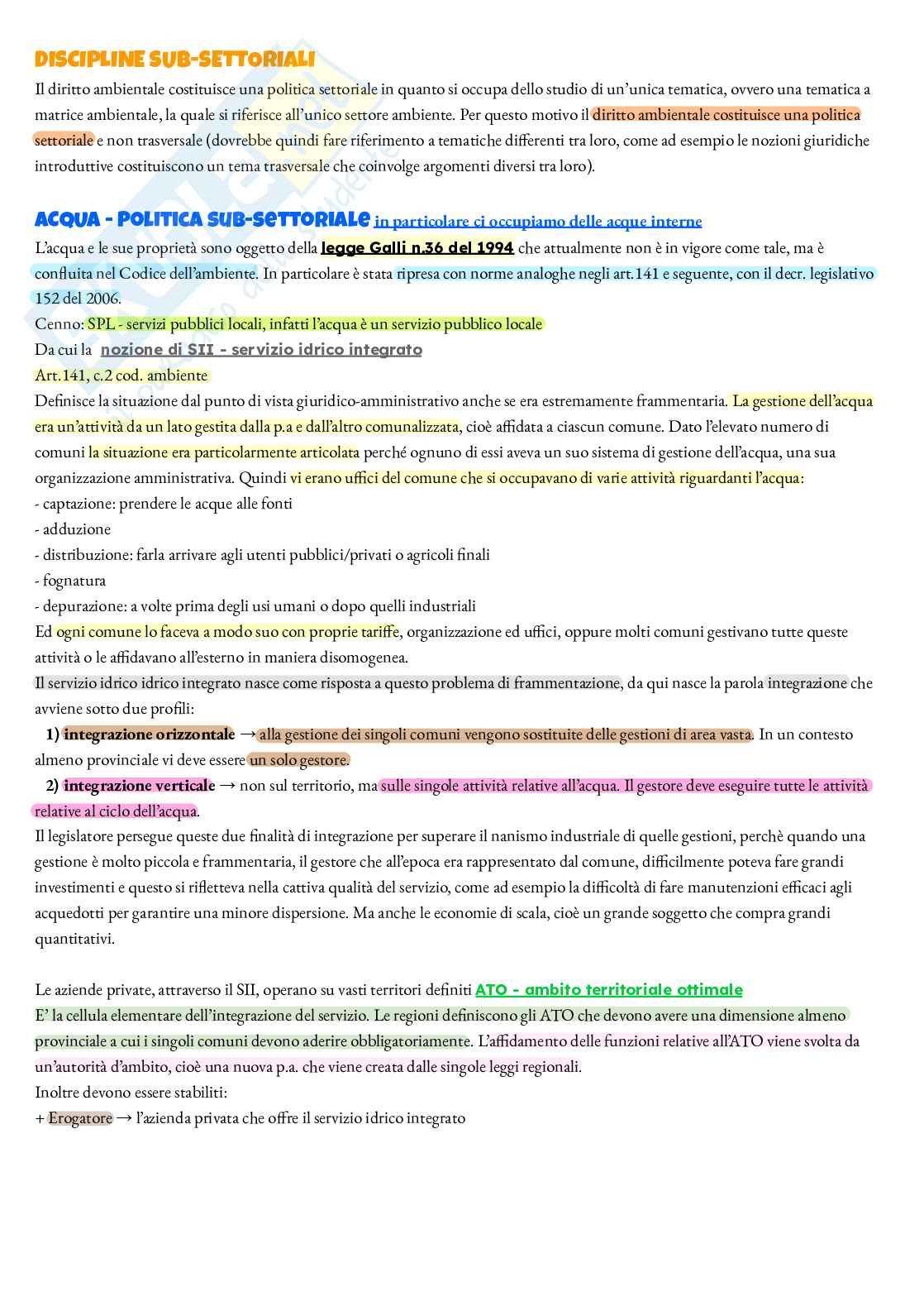Elementi di diritto dell’ambiente Pag. 21