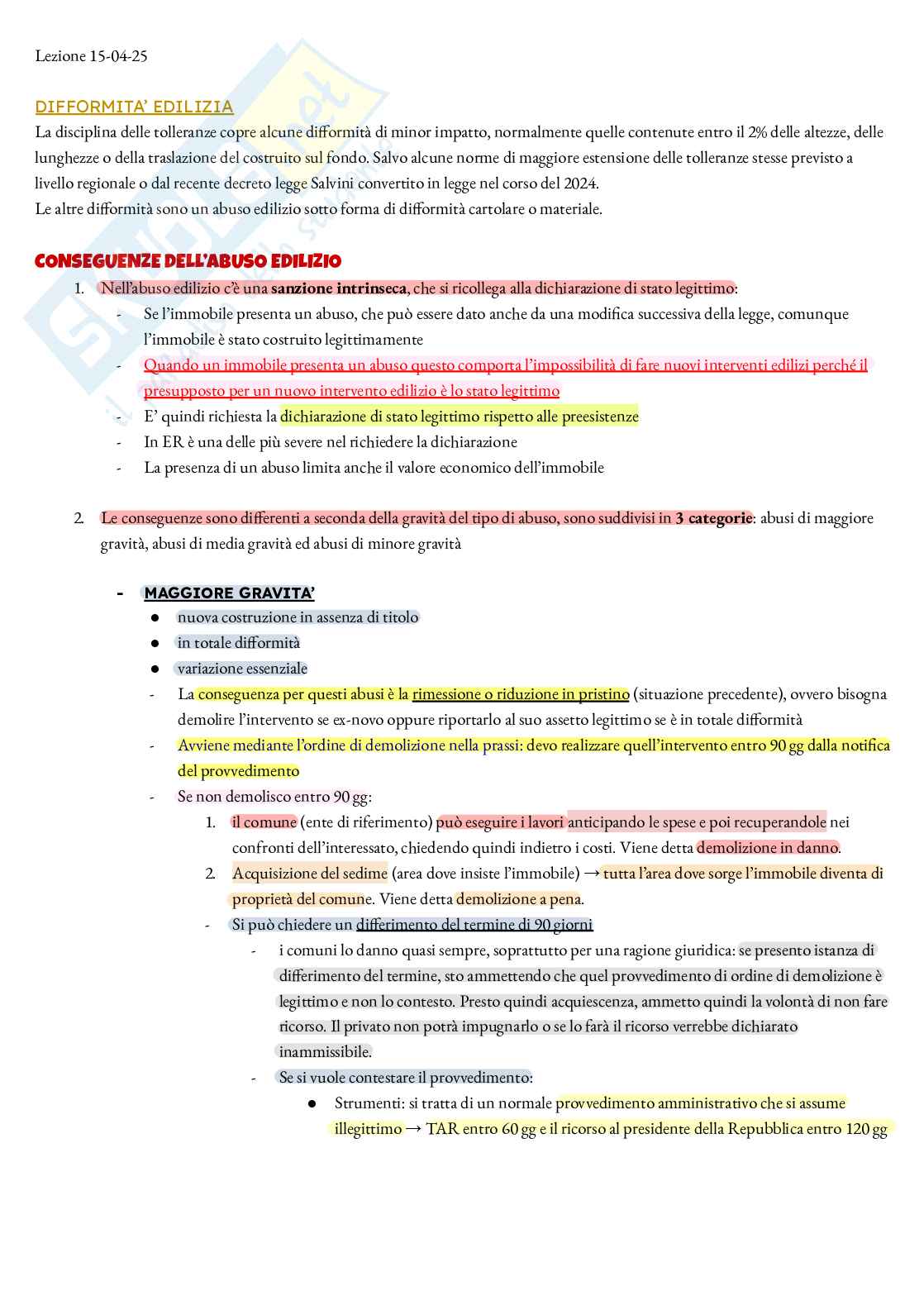 Elementi di diritto dell’ambiente Pag. 46