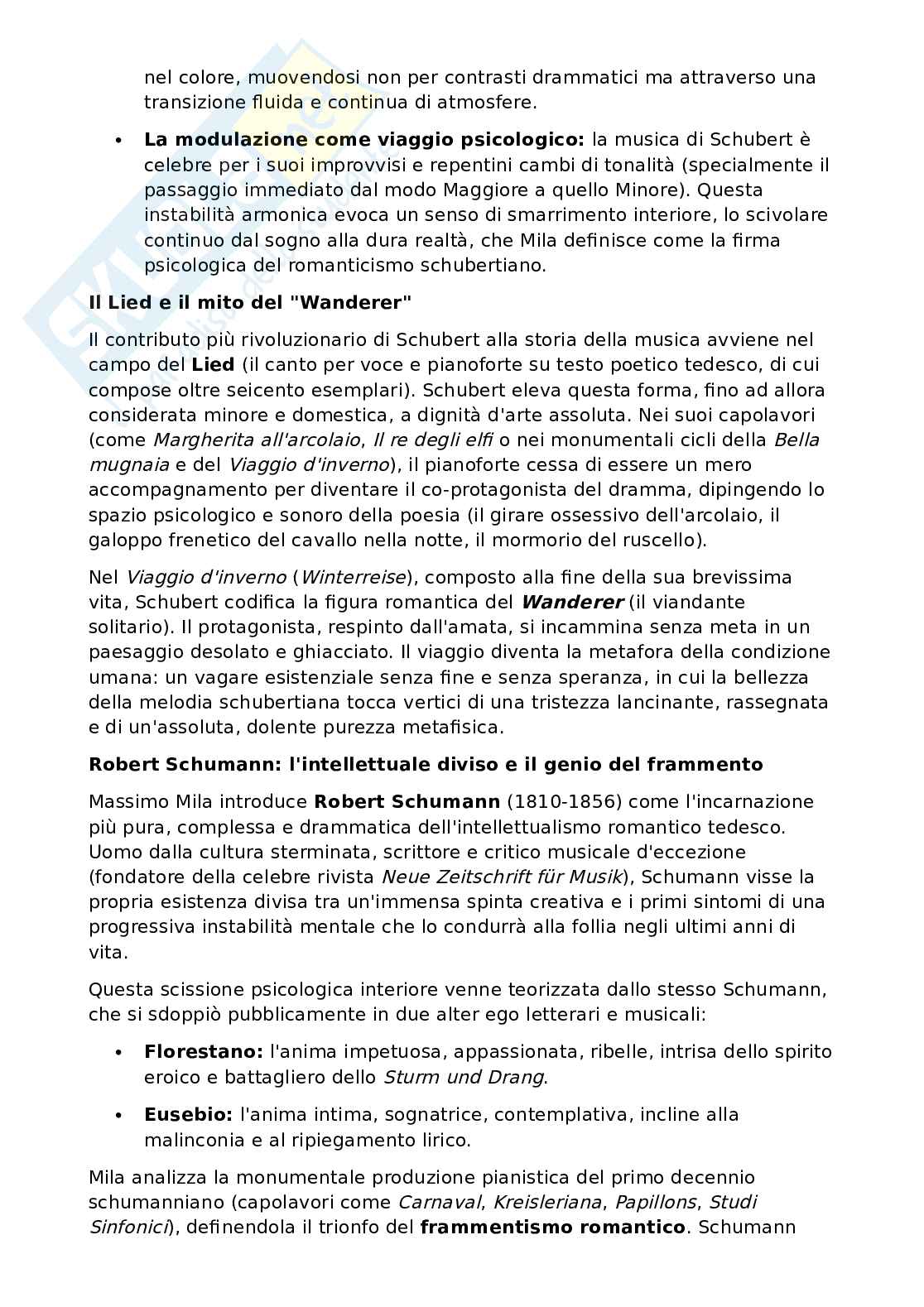 Riassunto esame Storia della musica, Prof. Pappalardo Matteo, libro consigliato Breve storia della musica, Mila Pag. 66