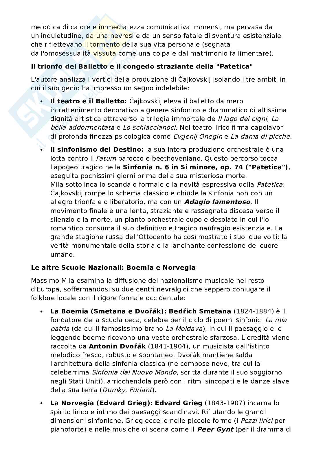 Riassunto esame Storia della musica, Prof. Pappalardo Matteo, libro consigliato Breve storia della musica, Mila Pag. 81