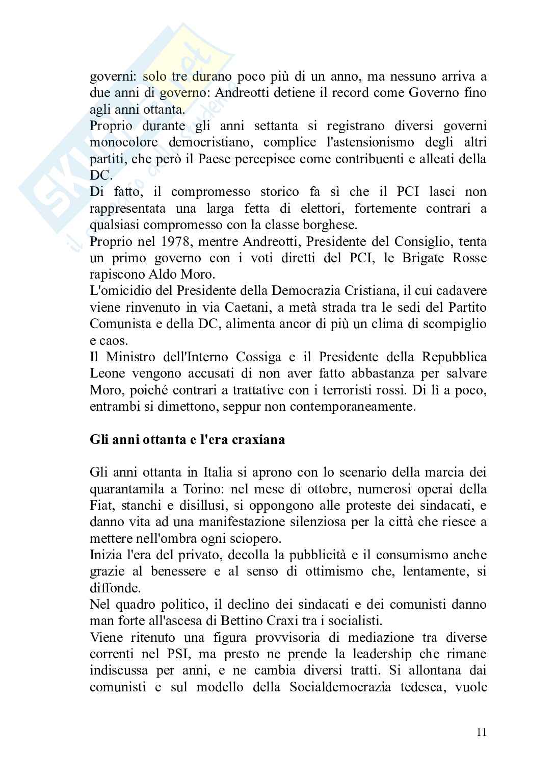 Politica, l'arte di governare le società tesina Pag. 11