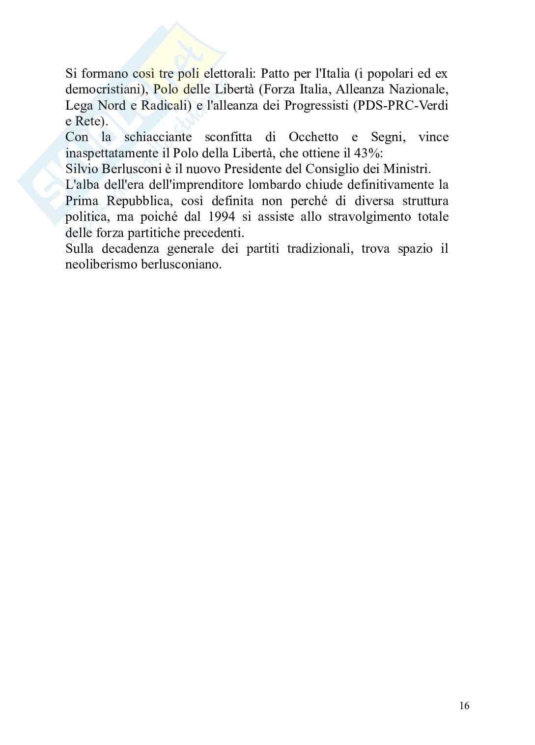 Politica, l'arte di governare le società tesina Pag. 16