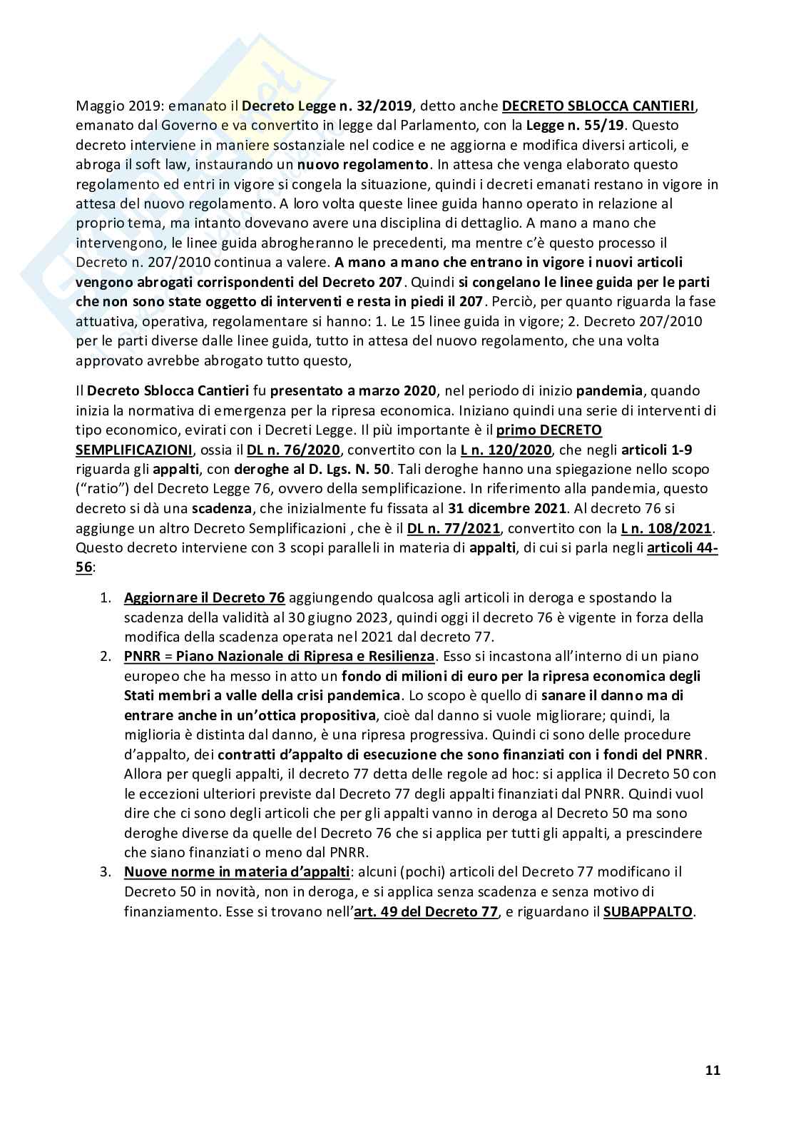 Appunti Legislazione delle opere pubbliche Pag. 11