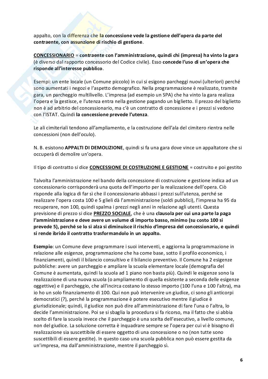 Appunti Legislazione delle opere pubbliche Pag. 6