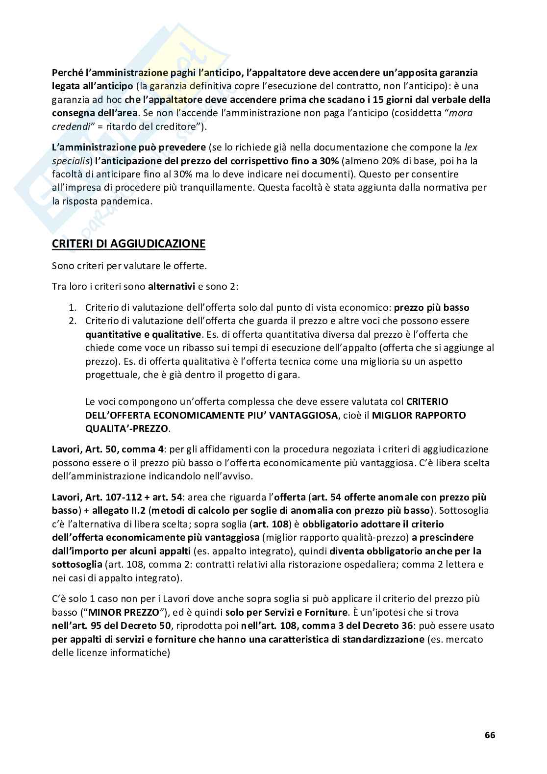Appunti Legislazione delle opere pubbliche Pag. 66
