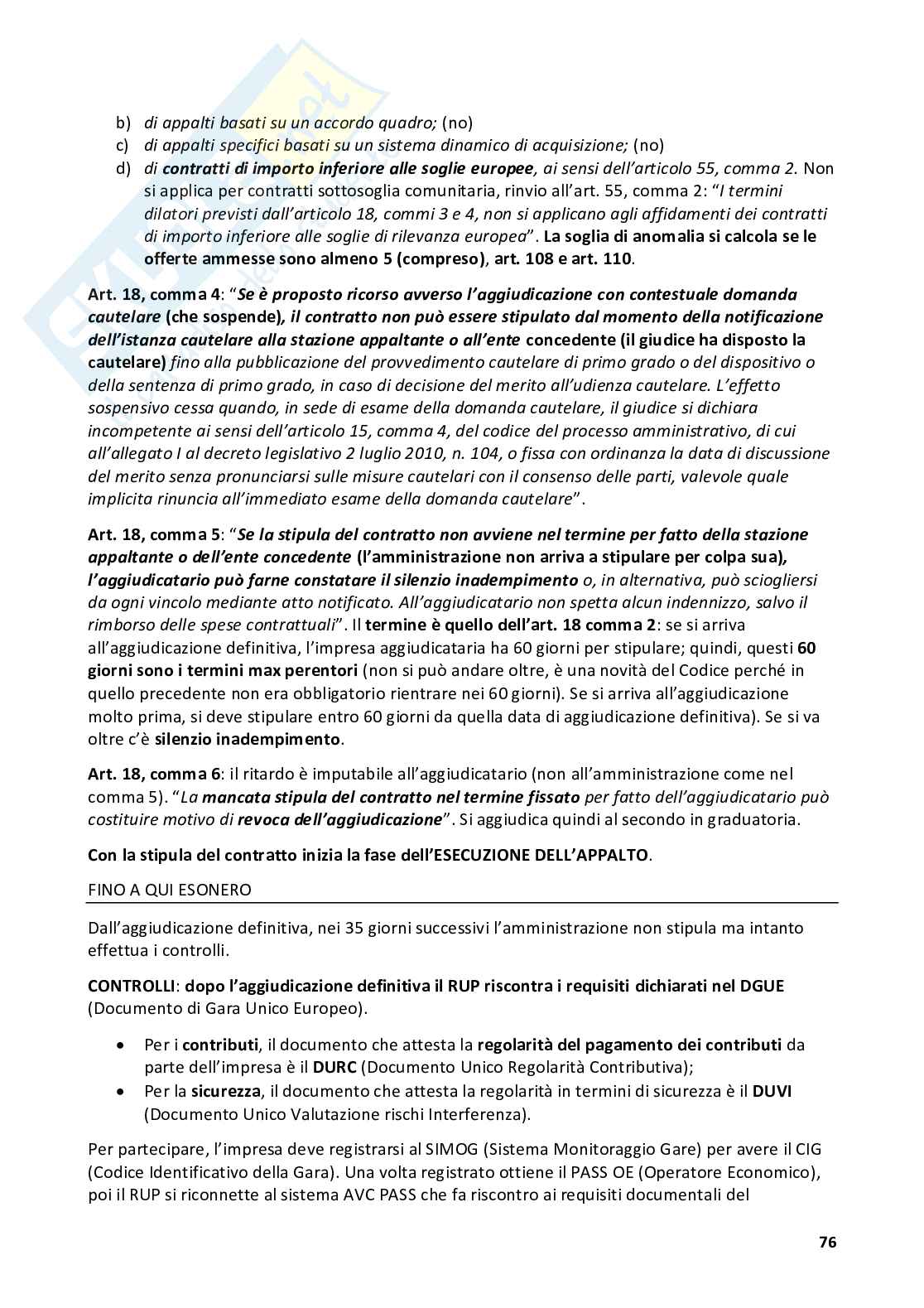 Appunti Legislazione delle opere pubbliche Pag. 76