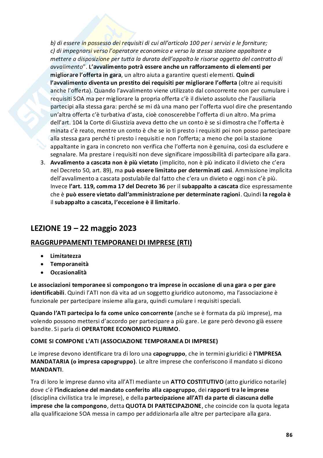 Appunti Legislazione delle opere pubbliche Pag. 86