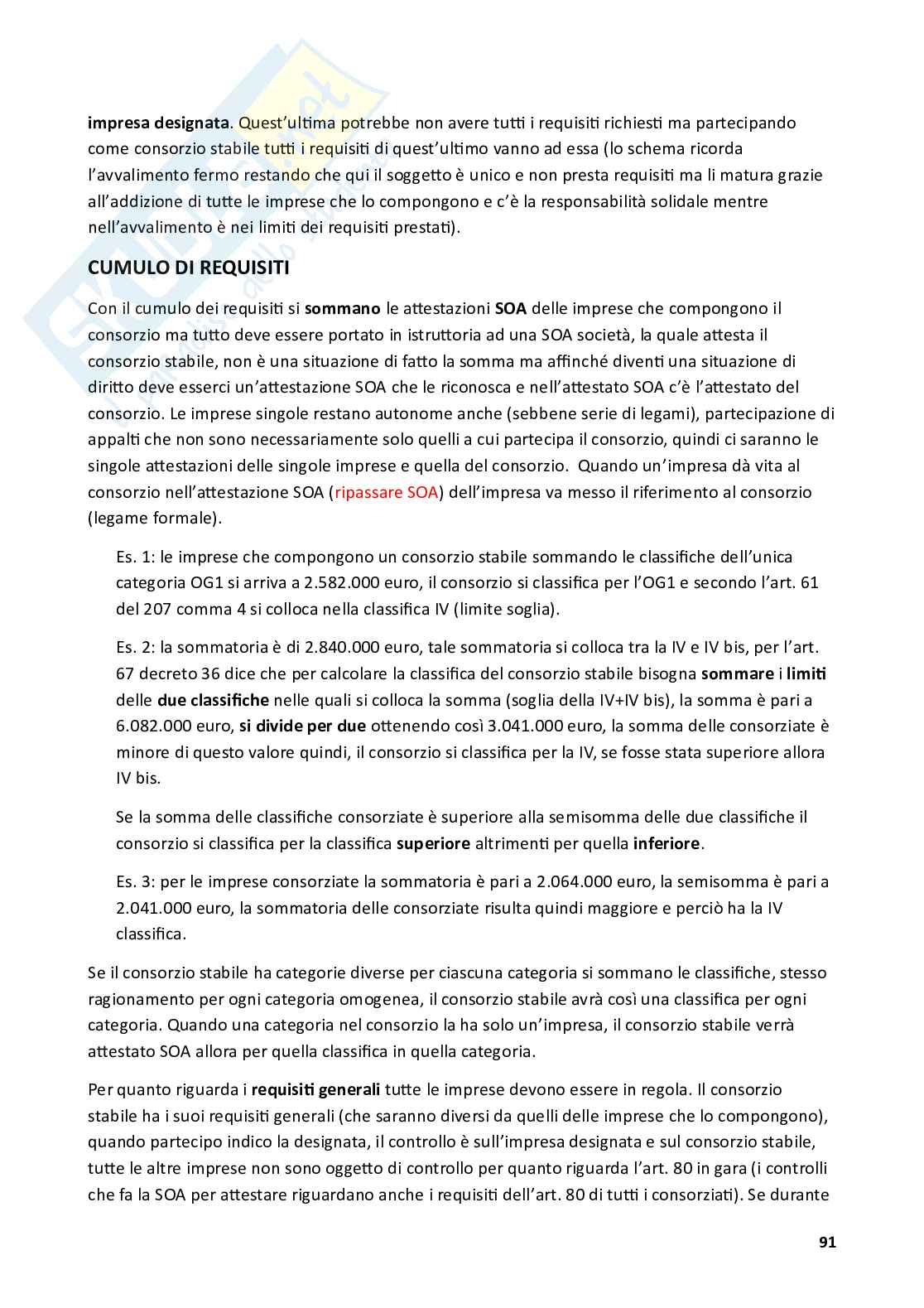 Appunti Legislazione delle opere pubbliche Pag. 91
