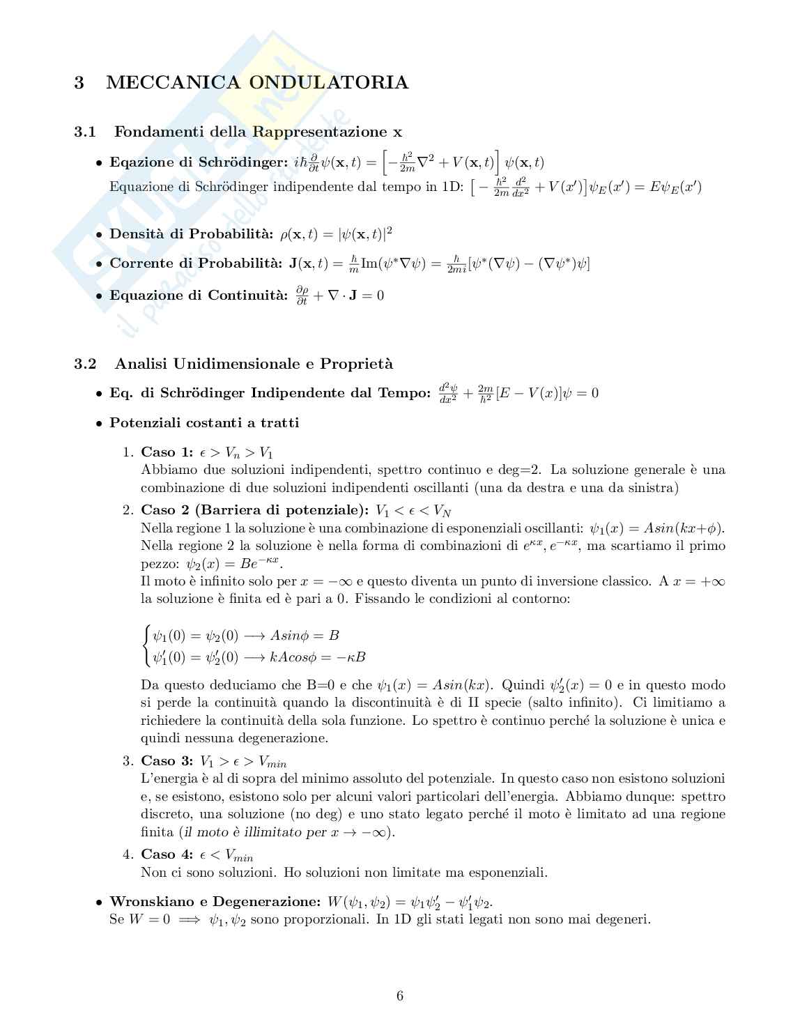 Formulario completo di Meccanica quantistica Pag. 6
