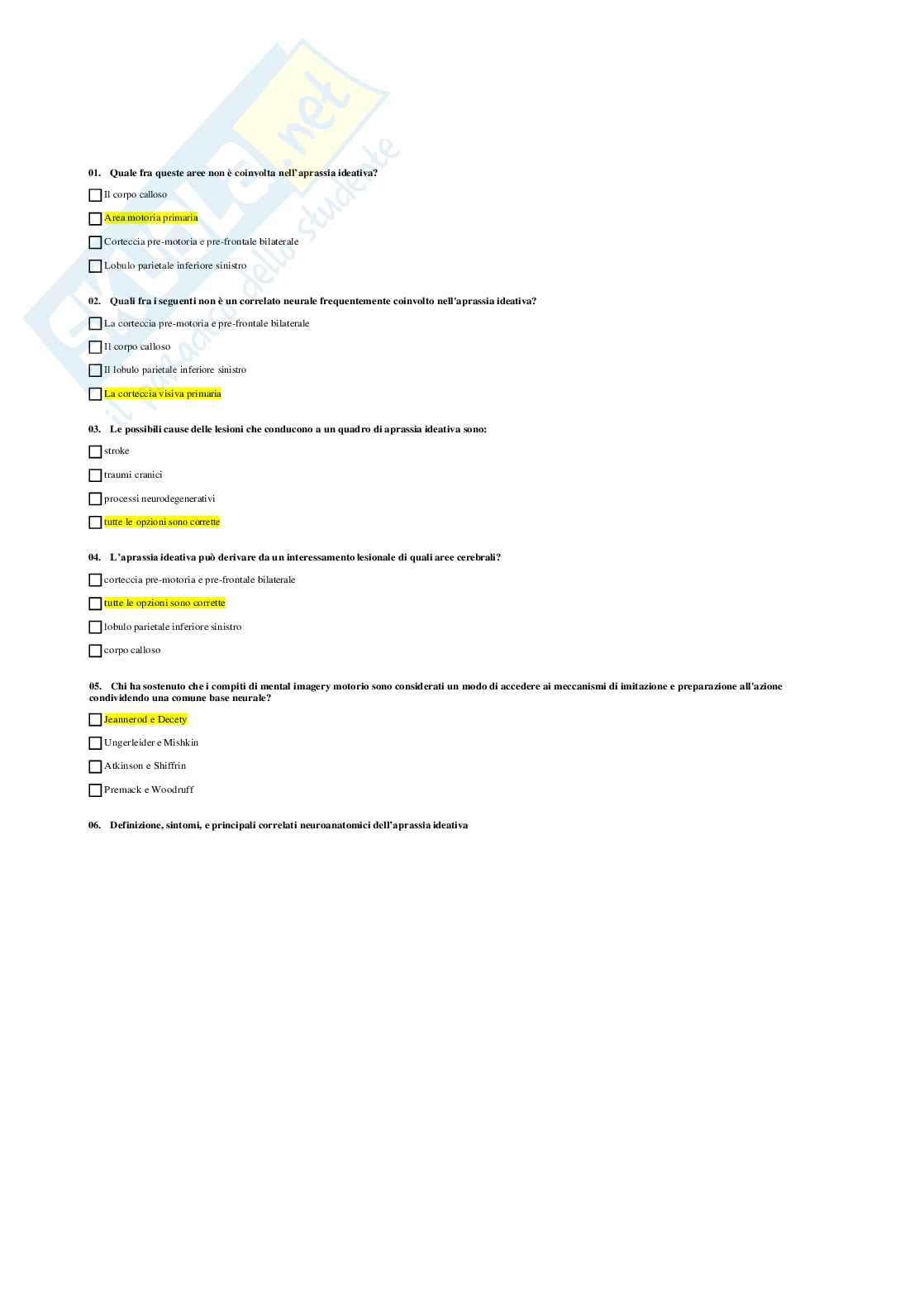 Neuropsicologia Pag. 31