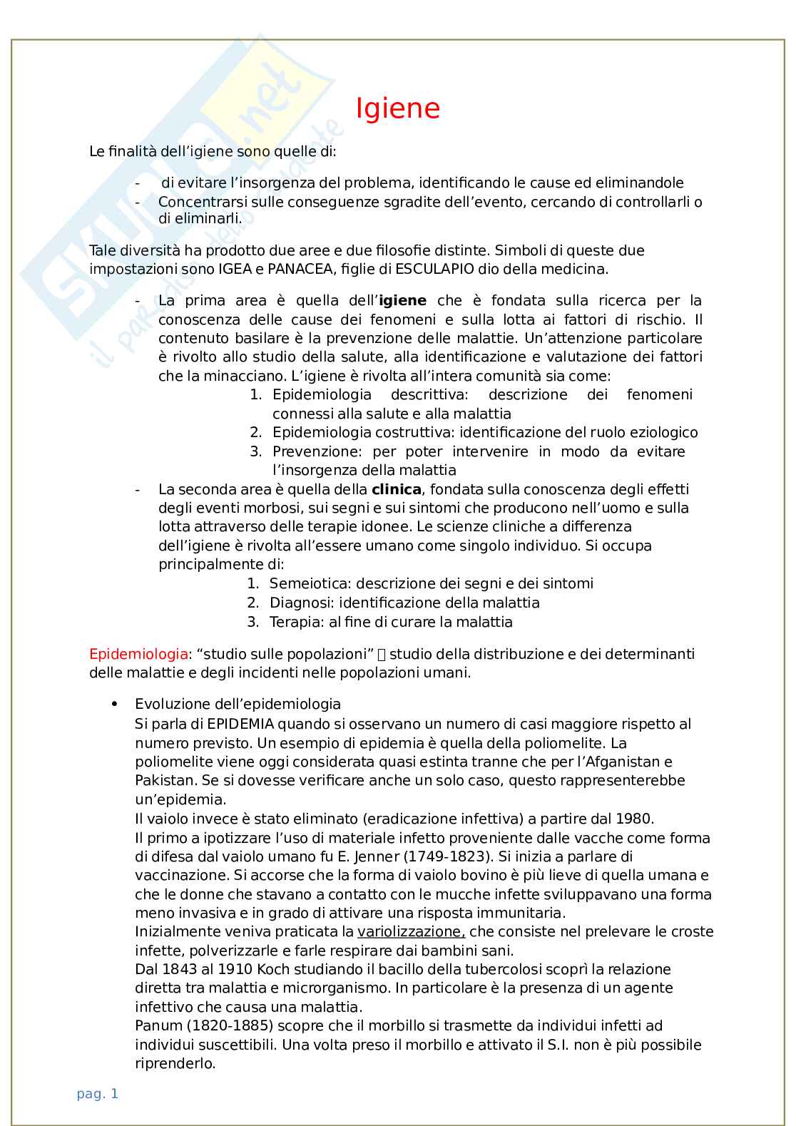 Igiene generale con laboratorio Pag. 1
