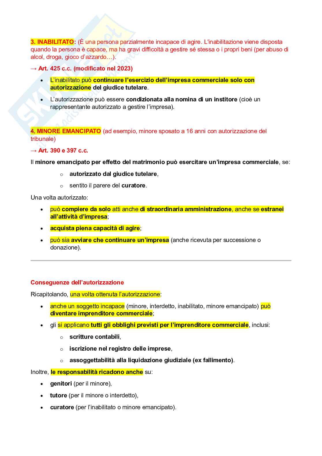 Appunti lezioni Diritto commerciale Pag. 11