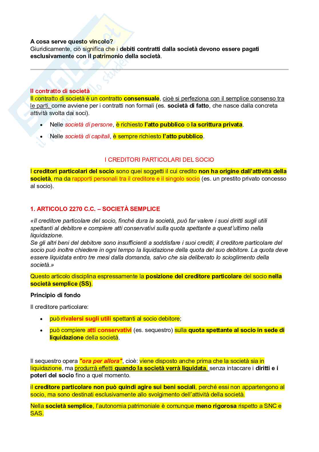Appunti lezioni Diritto commerciale Pag. 26