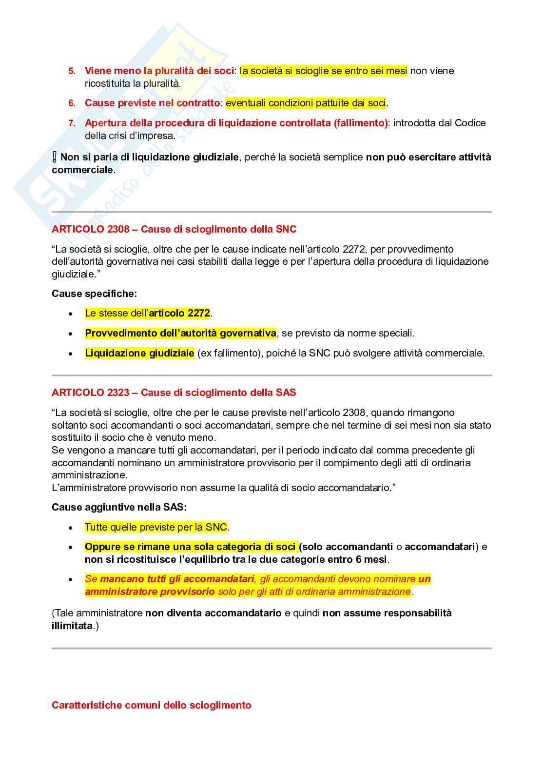 Appunti lezioni Diritto commerciale Pag. 41