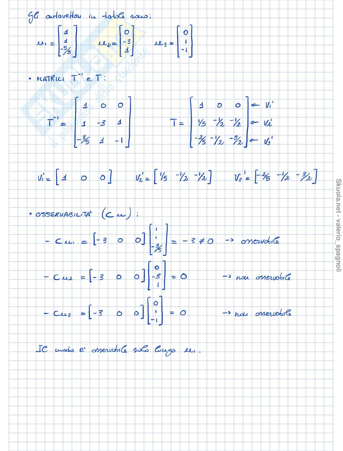Teoria dei Sistemi - Sistemi a tempo discreto lineari stazionari a dimensione finita Pag. 26