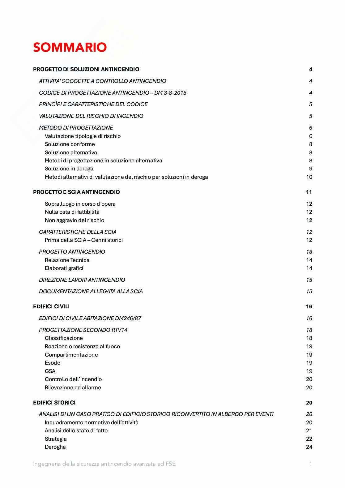 Appunti Ingegneria della sicurezza antincendio avanzata ed FSE Pag. 2