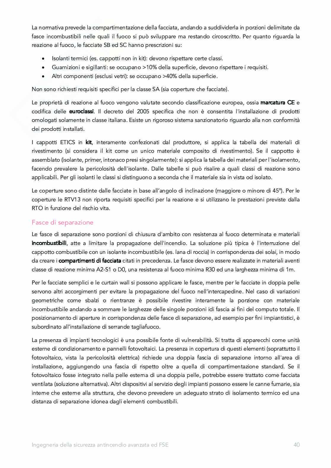 Appunti Ingegneria della sicurezza antincendio avanzata ed FSE Pag. 41