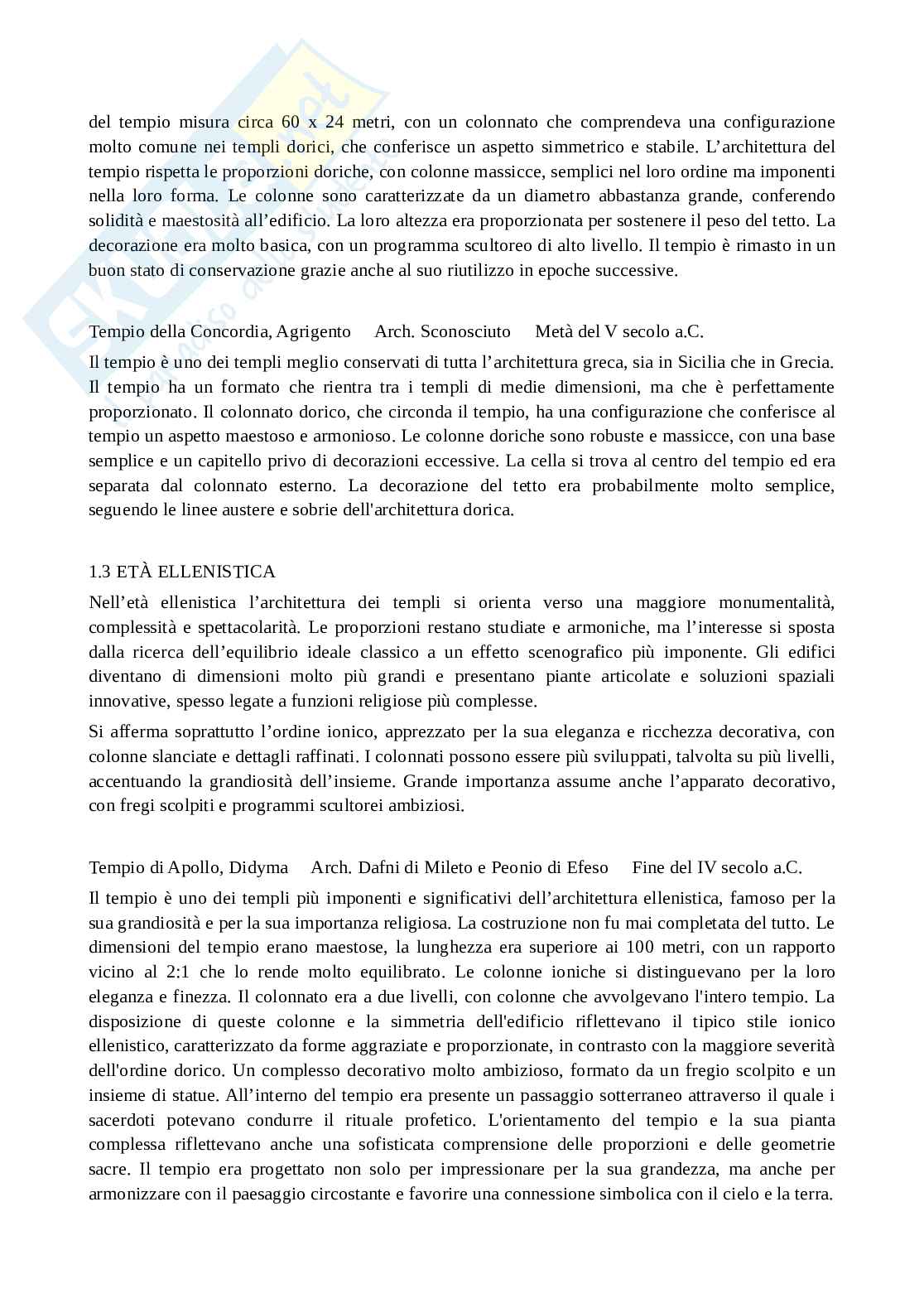 Riassunto esame Storia dell'architettura, Prof. Sutera Domenica, libro consigliato Lineamenti di storia dell'architettura, A.A.V.V. Pag. 6