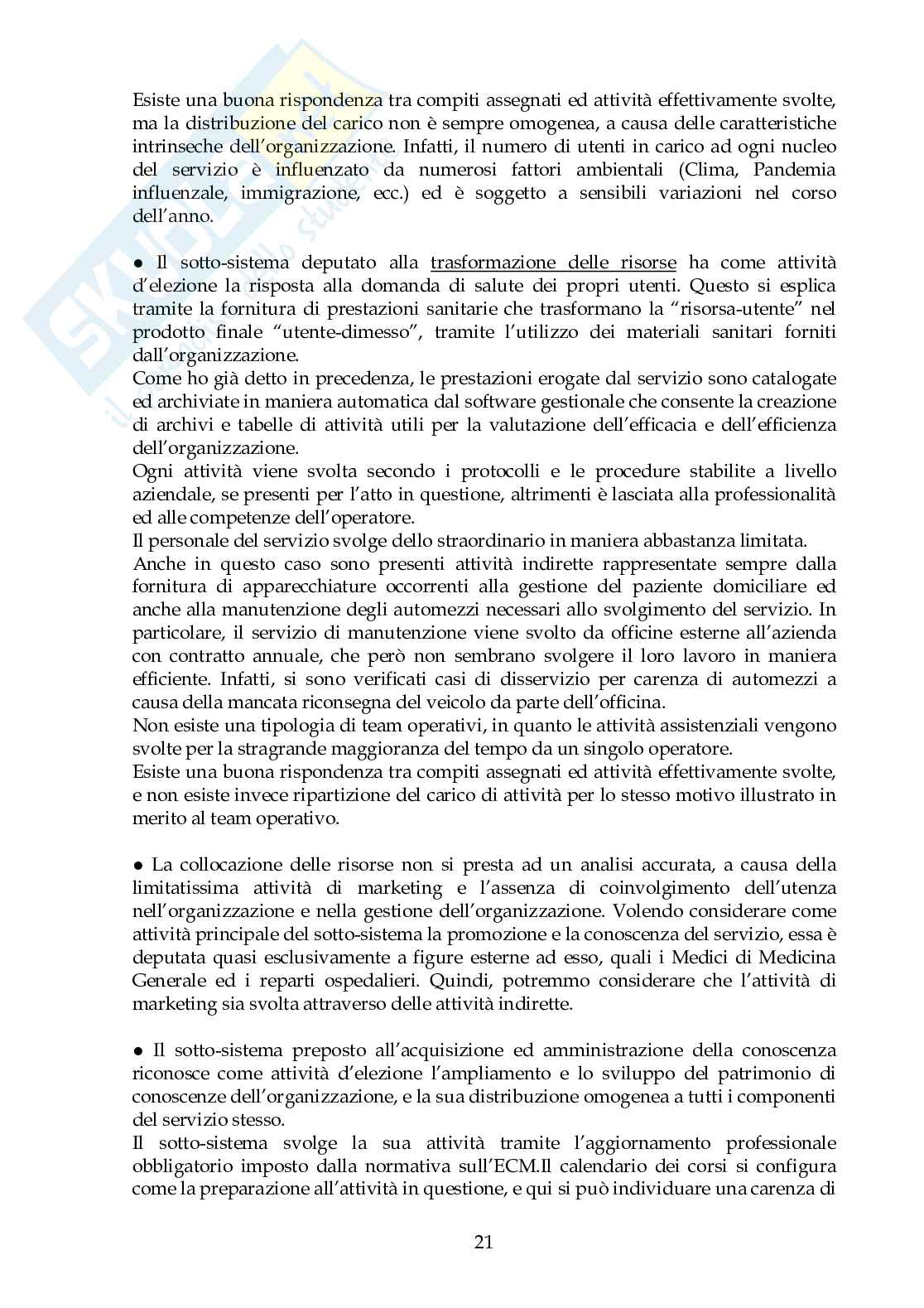 Tesina progetto sperimentale Stili di comando e clima lavorativo Pag. 21