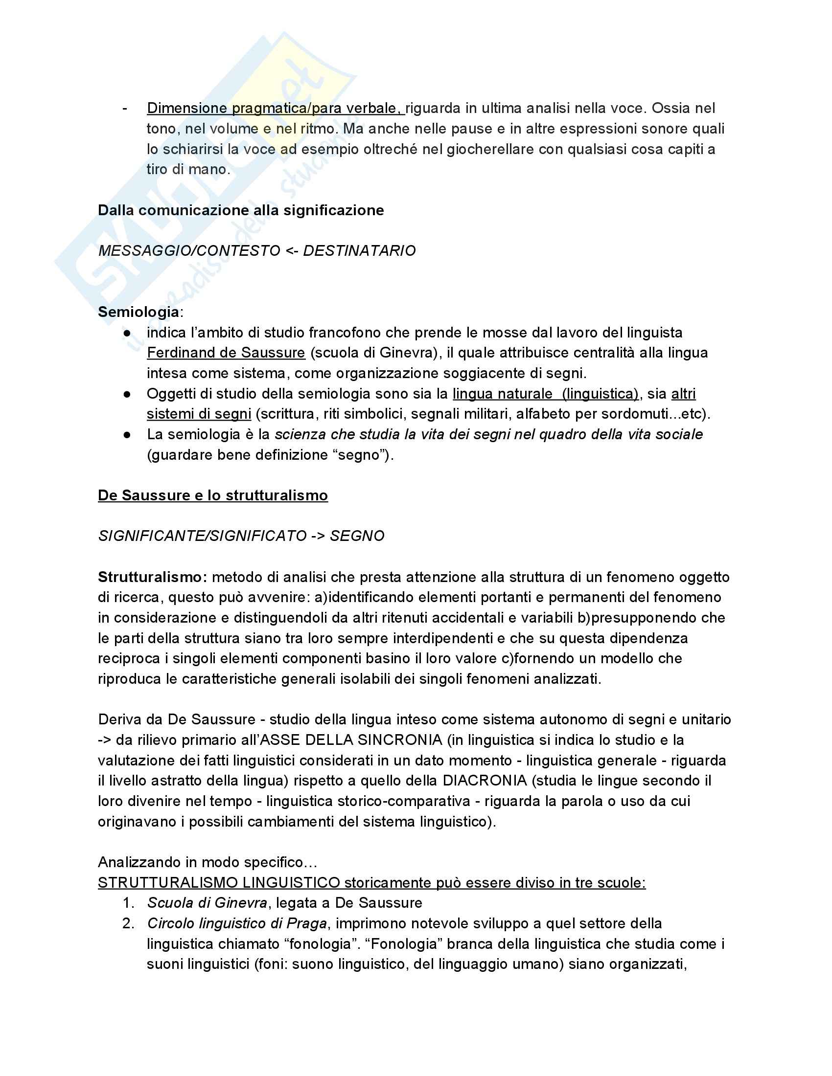 Nozioni fondamentali, Semiotica Pag. 2