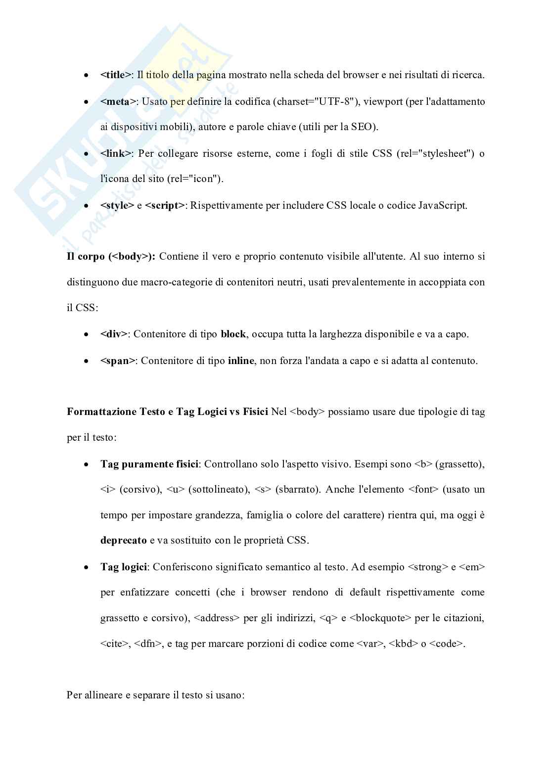 Appunti e codice: Tecnologie e Sistemi Web, 2025/26 Pag. 6