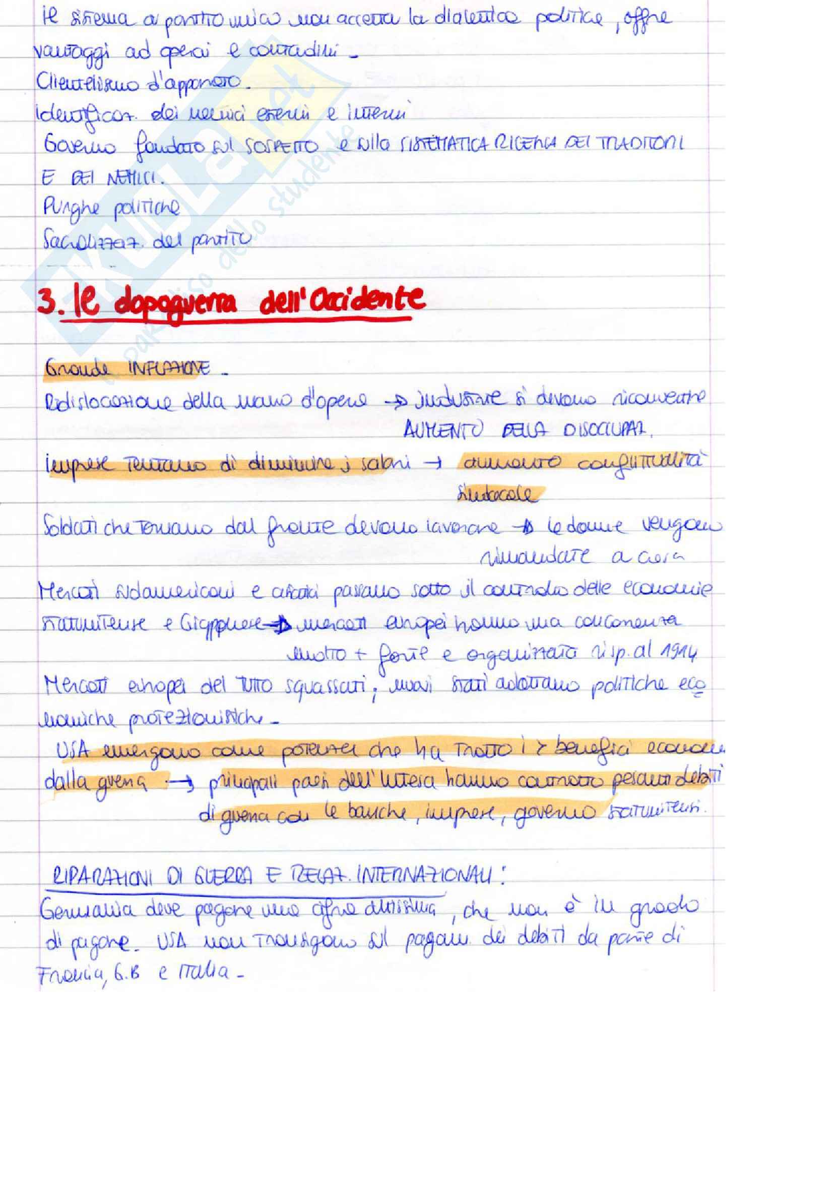 Riassunto esame Forme e modelli, prof. Banti, libro consigliato L'età contemporanea - Dalla Grande Guerra a oggi Pag. 11
