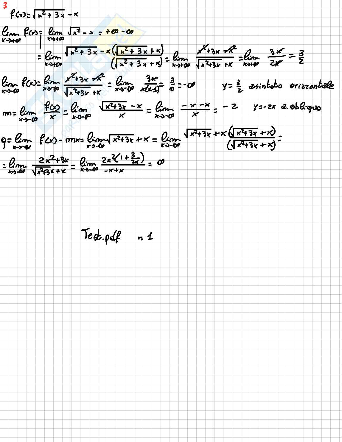 Appunti Terza prova intercorso Analisi matematica 1 Pag. 46