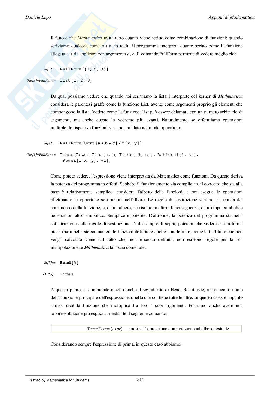 Manuale di Mathematica 09 Pag. 2