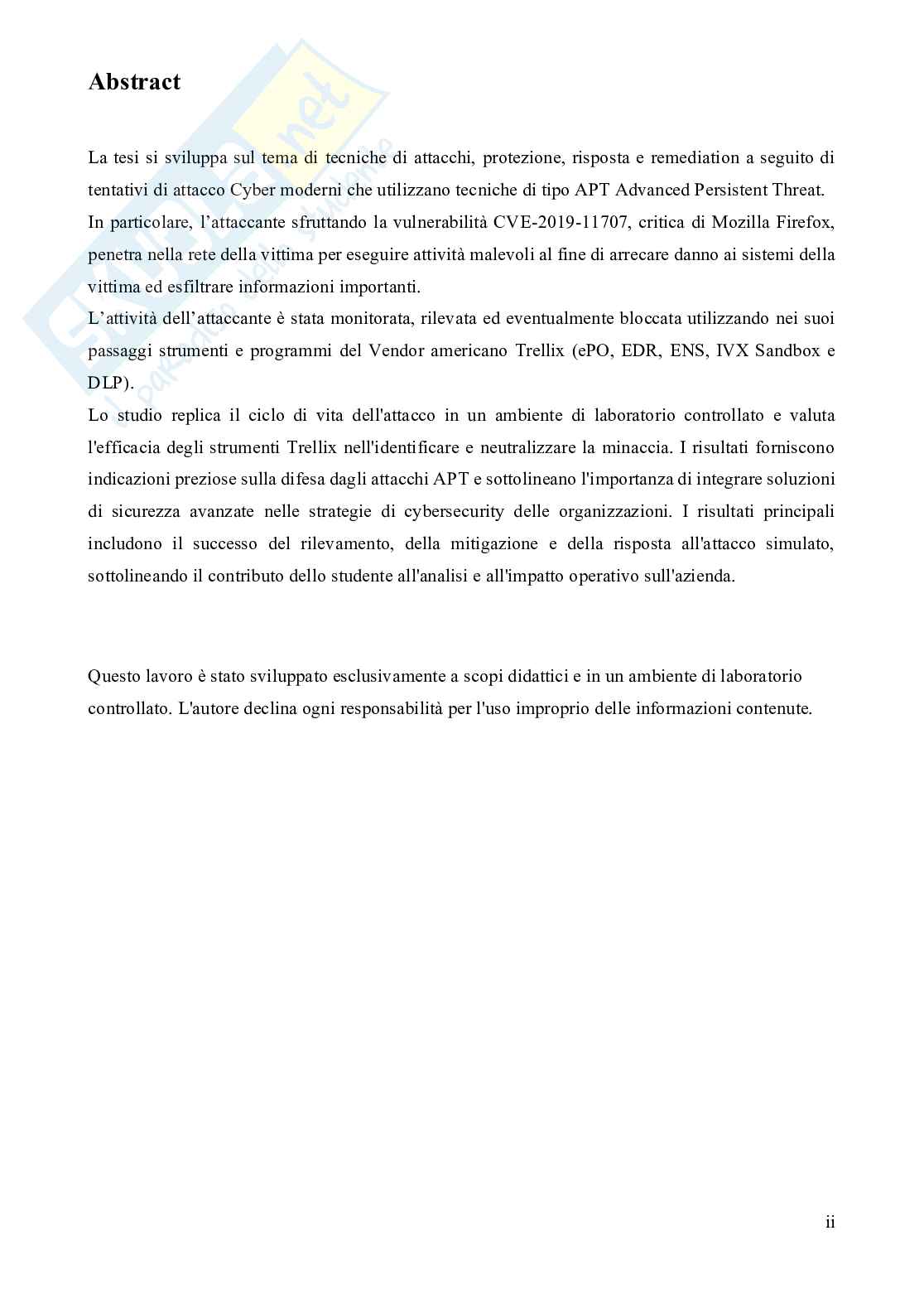 Come Rilevare e Fermare un  APT Attack: Simulazione Realistica, Analisi della CVE-2019-11707(Firefox) e Difesa con Trellix Pag. 2