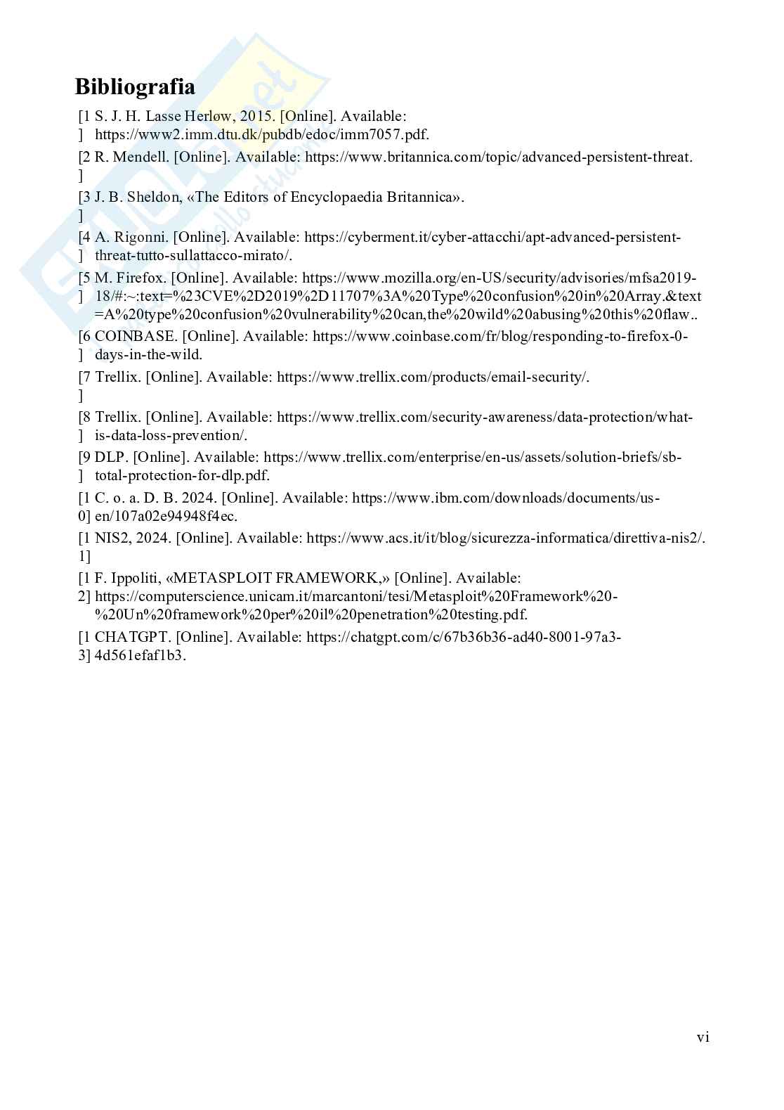 Come Rilevare e Fermare un  APT Attack: Simulazione Realistica, Analisi della CVE-2019-11707(Firefox) e Difesa con Trellix Pag. 41