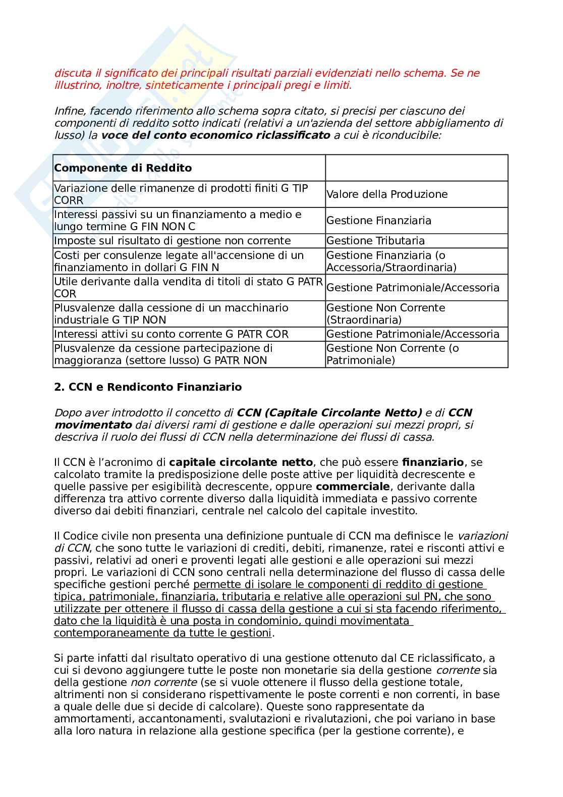 Temi d'esame di Analisi di bilancio Pag. 16