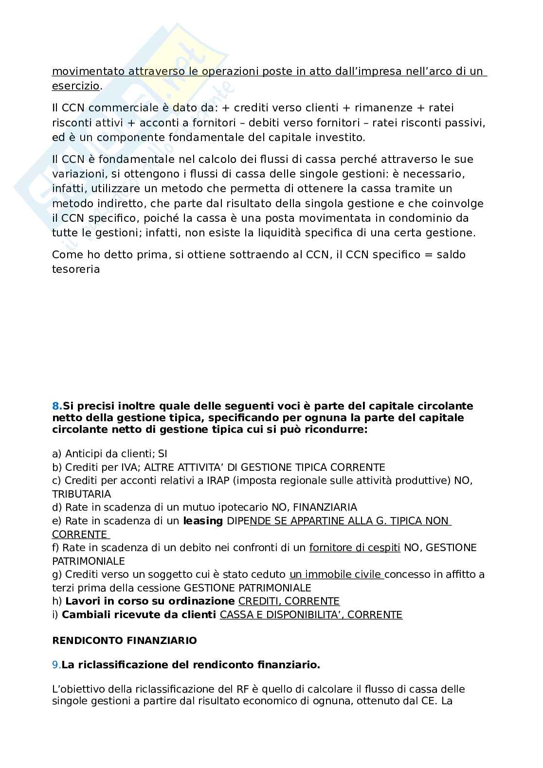 Temi d'esame di Analisi di bilancio Pag. 6