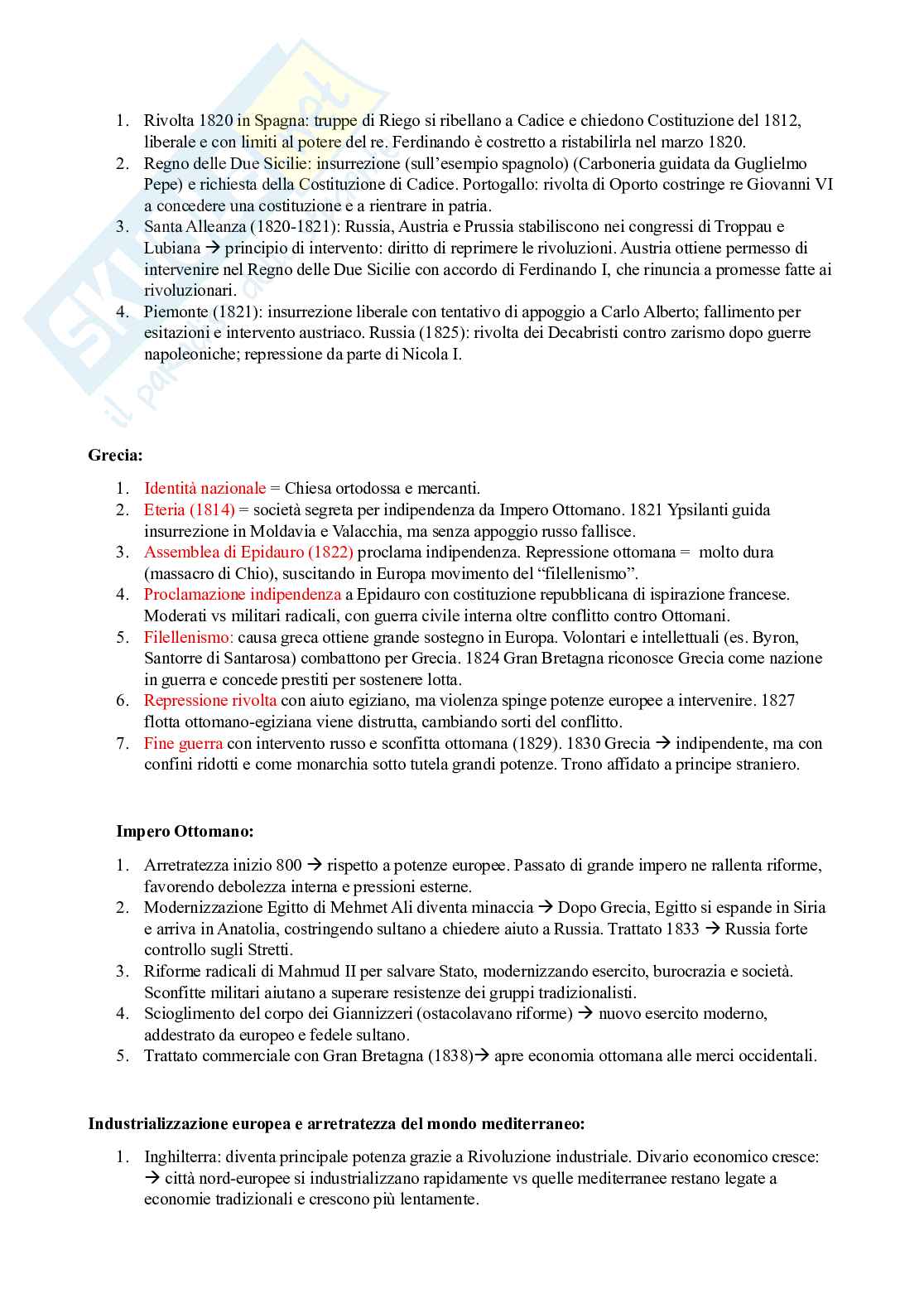 Schemi Storia contemporanea  Pag. 6