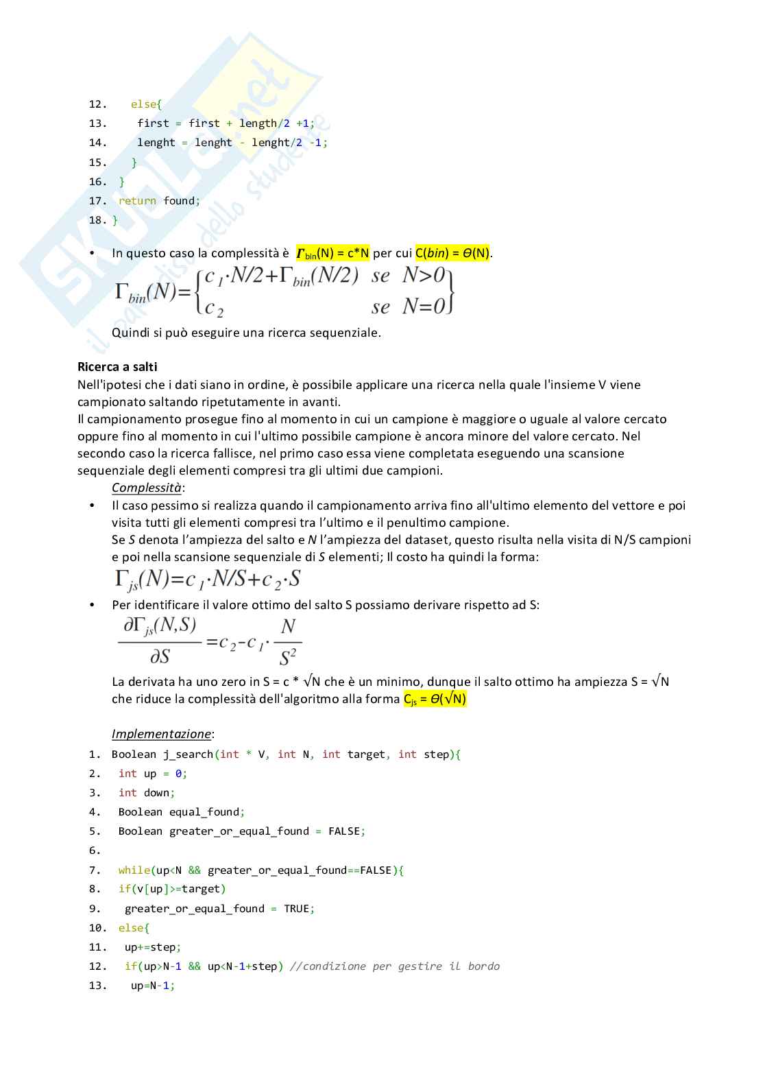 Appunti+Esercizi di esame di Fondamenti di Informatica svolti Pag. 51