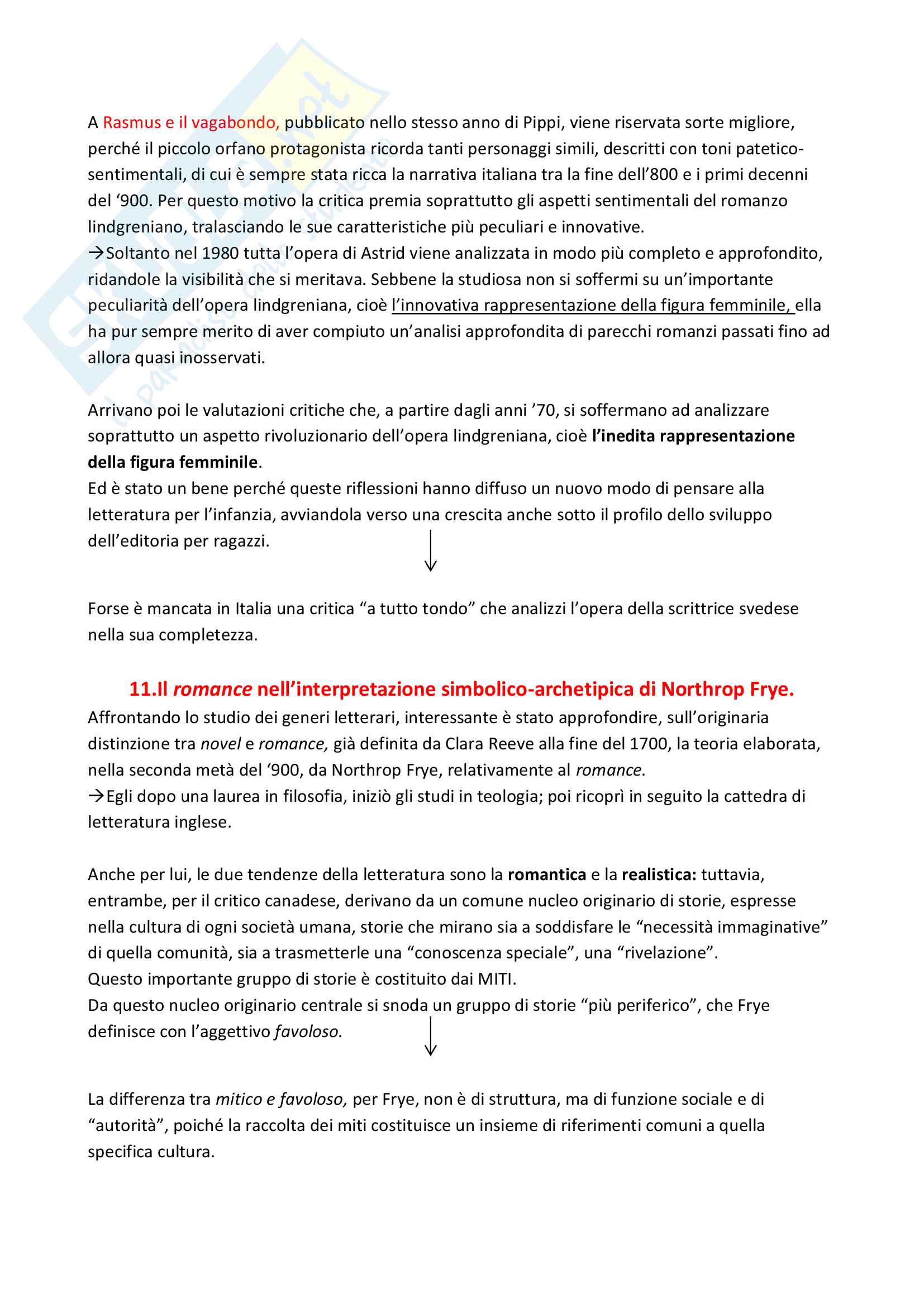 Riassunto esame "Letteratura per l'infanzia", prof. Bacchetti, libro consigliato "Percorsi della letteratura per l'infanzia",Bacchetti Flavia Pag. 26