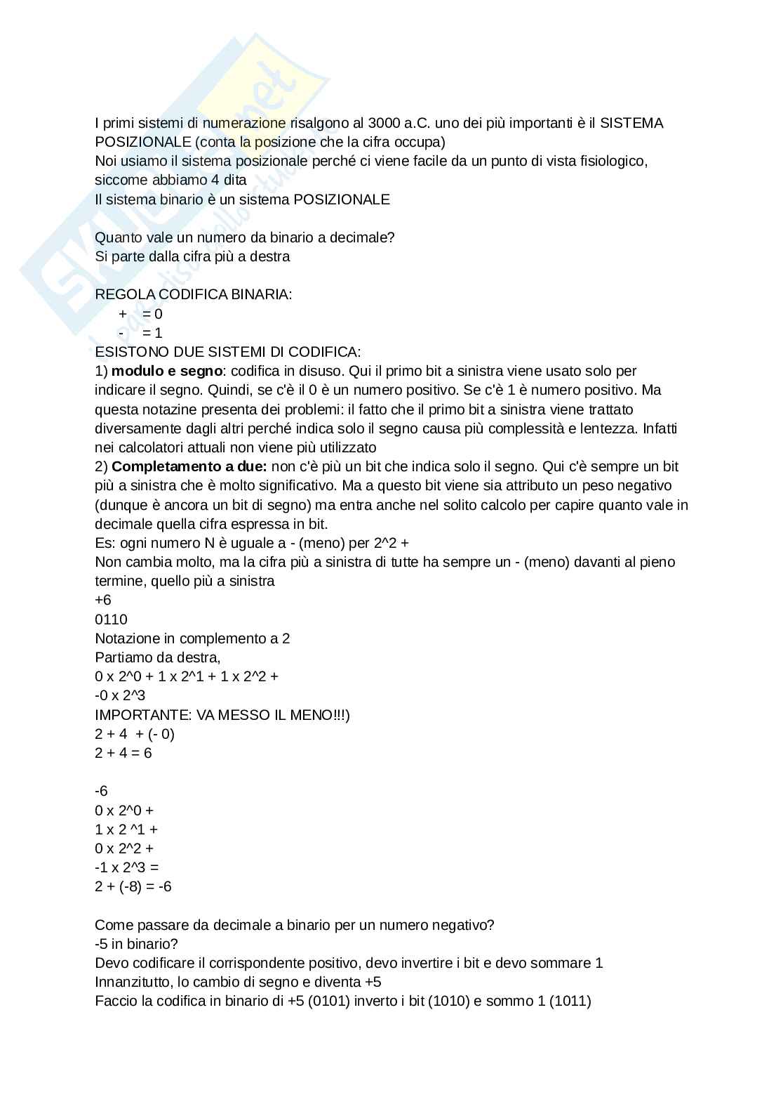 Appunti Informatica di base  Pag. 16