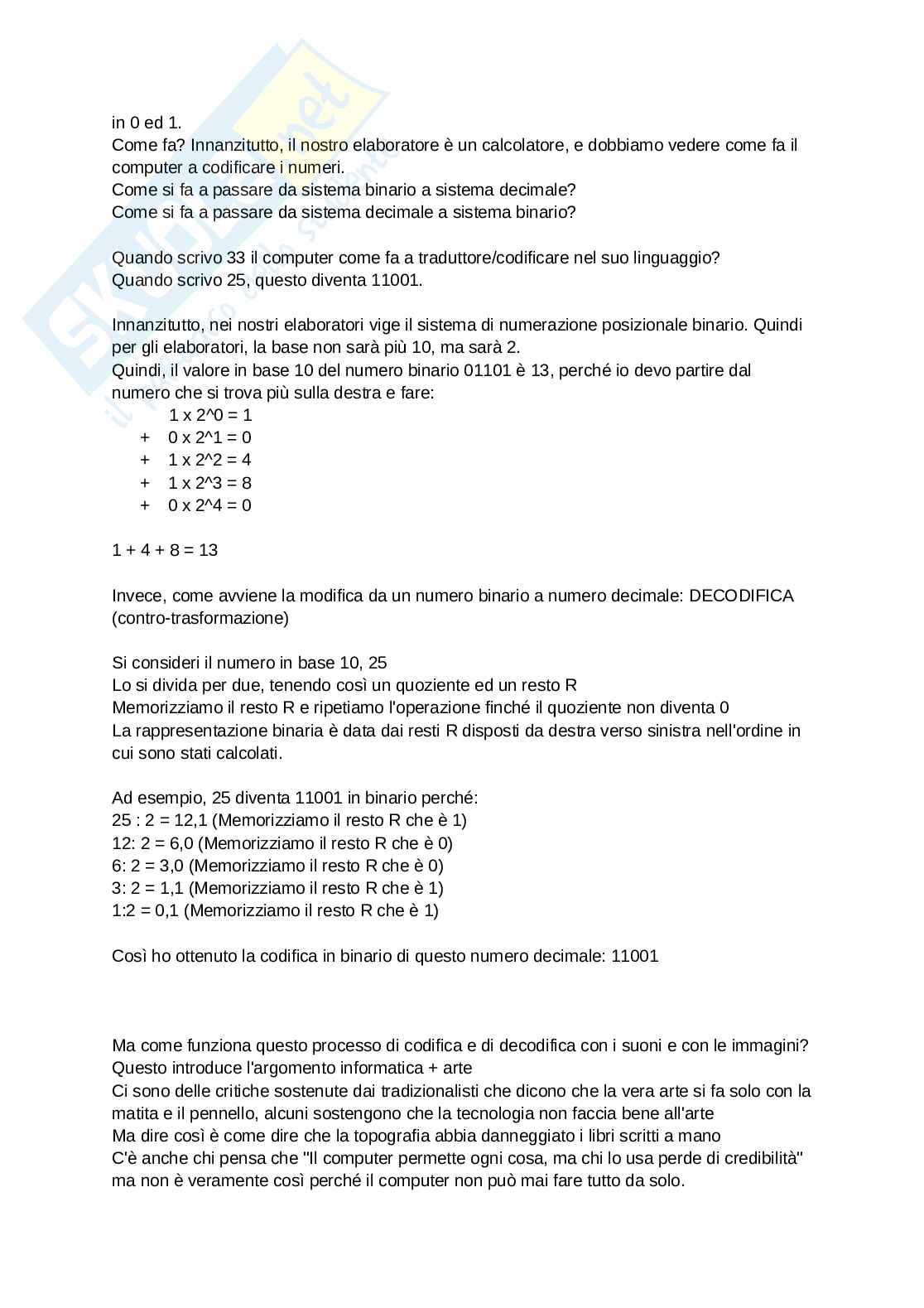 Appunti Informatica di base  Pag. 2