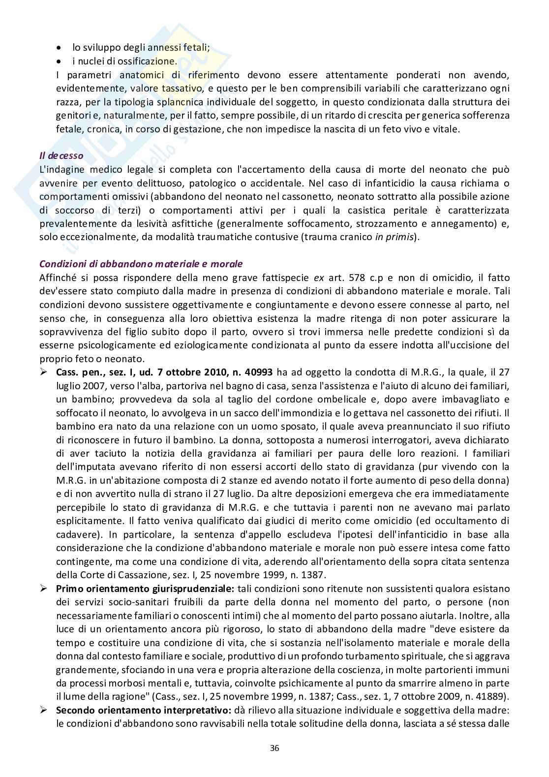 Appunti delle lezioni del corso di Medicina legale   Pag. 36